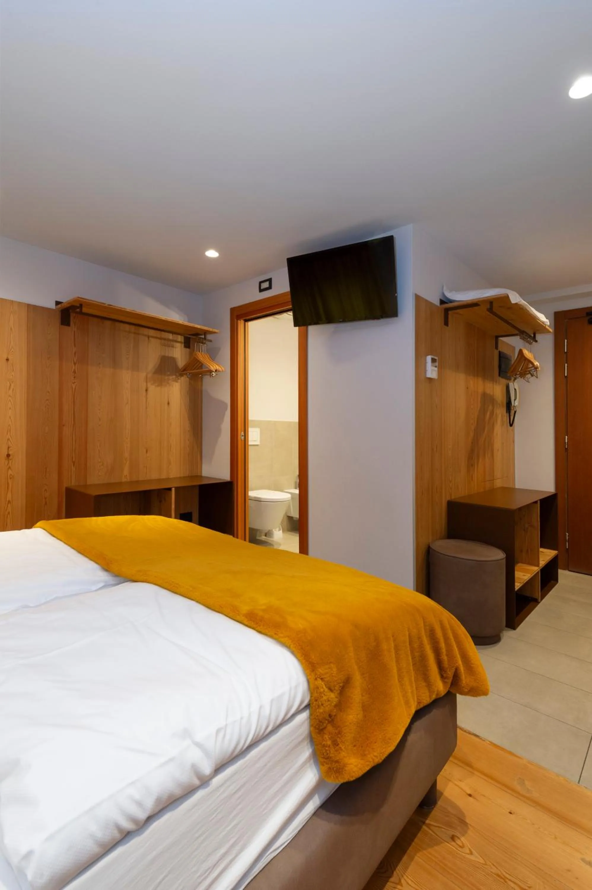 Bed in Hotel Zerbion