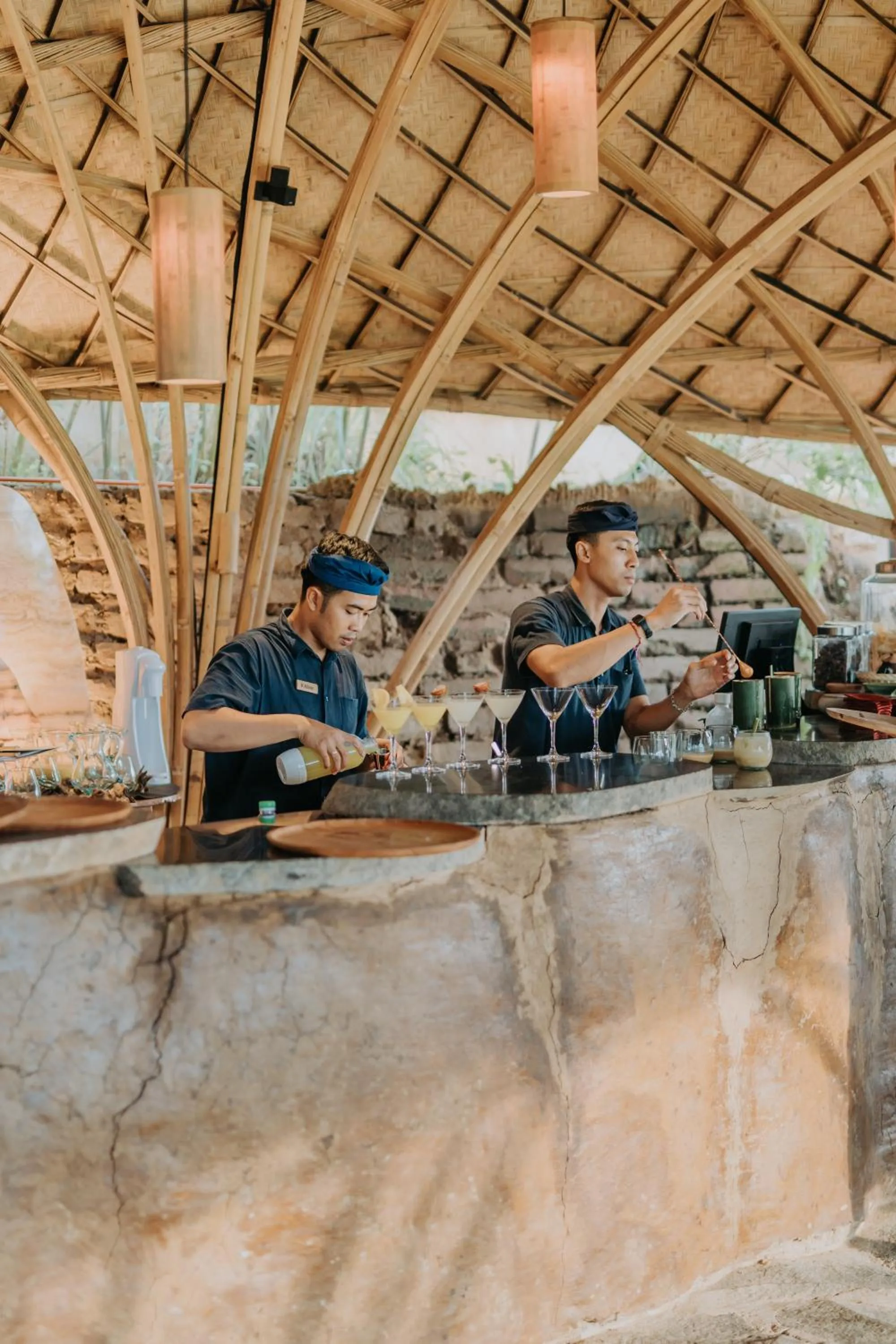 Lounge or bar in Bambu Indah Resort