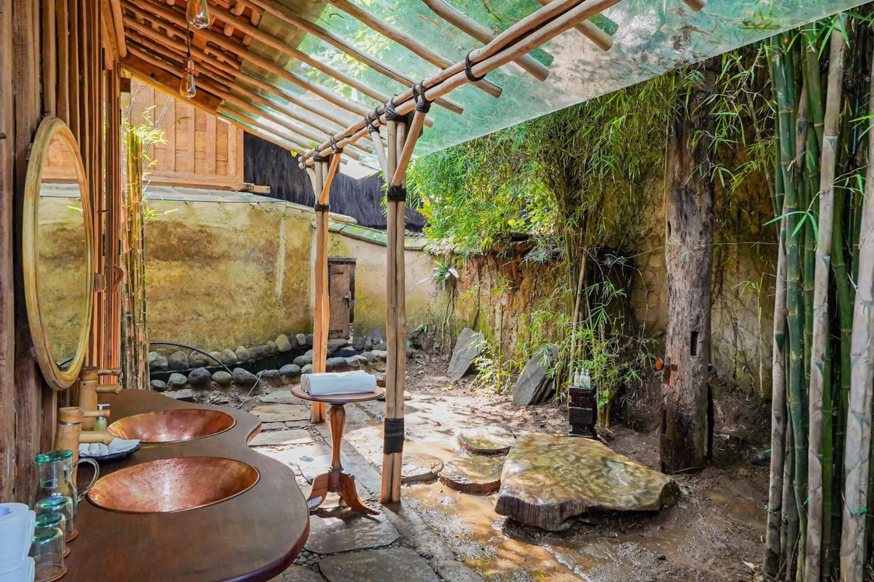 Bathroom in Bambu Indah Resort Bathroom in Bambu Indah Resort