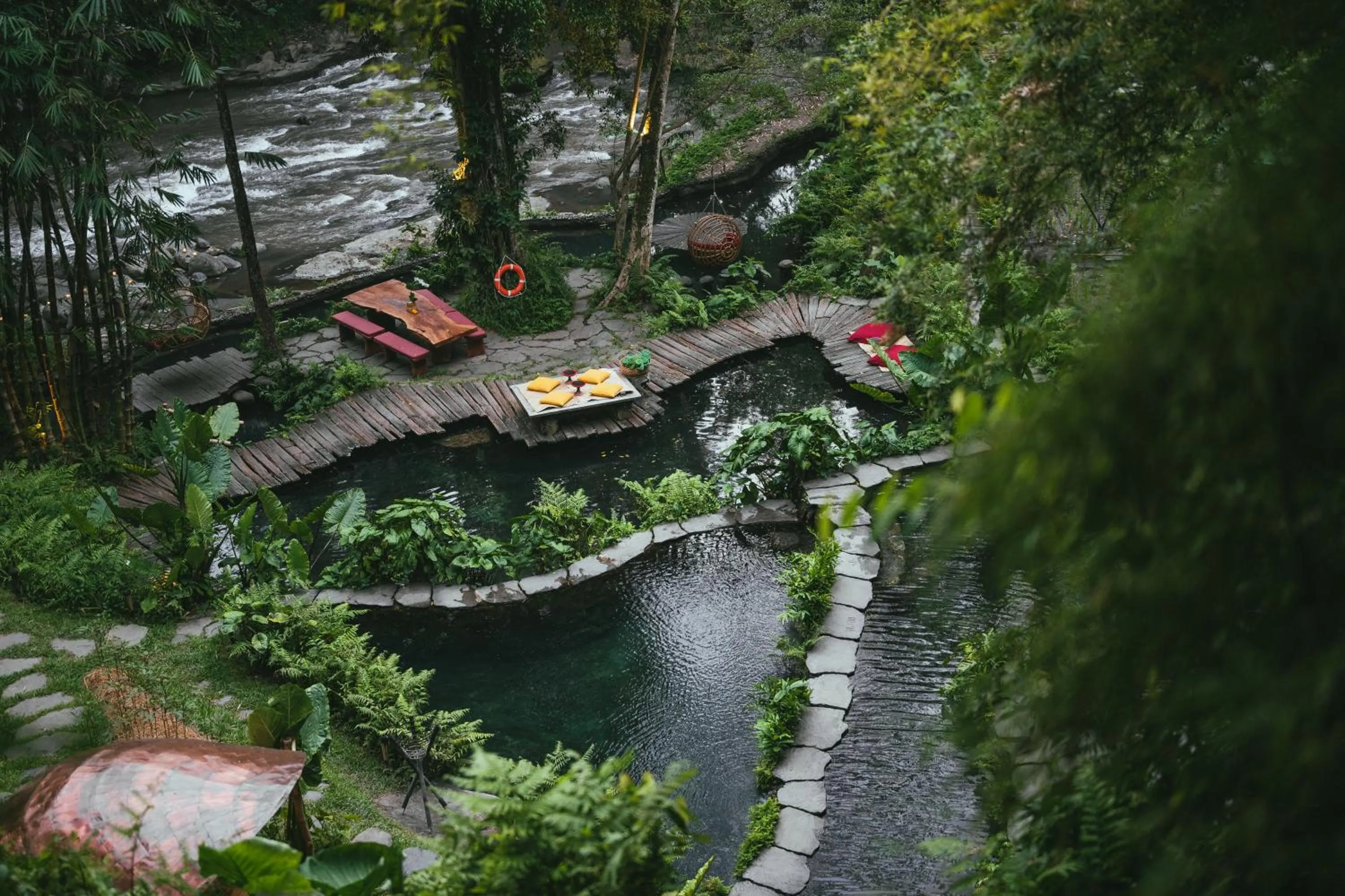 Natural landscape in Bambu Indah Resort