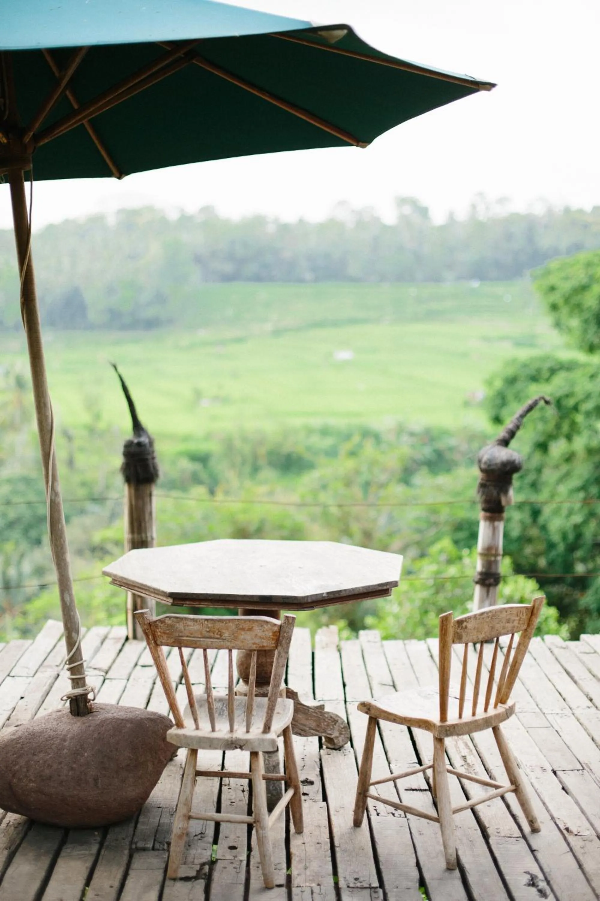 Dining area in Bambu Indah Resort