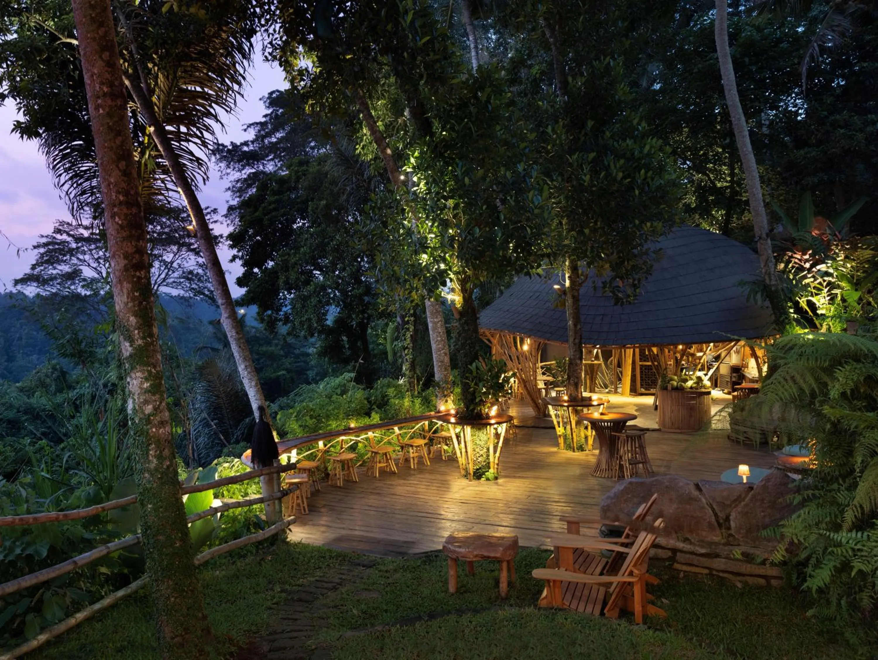 Lounge or bar in Bambu Indah Resort