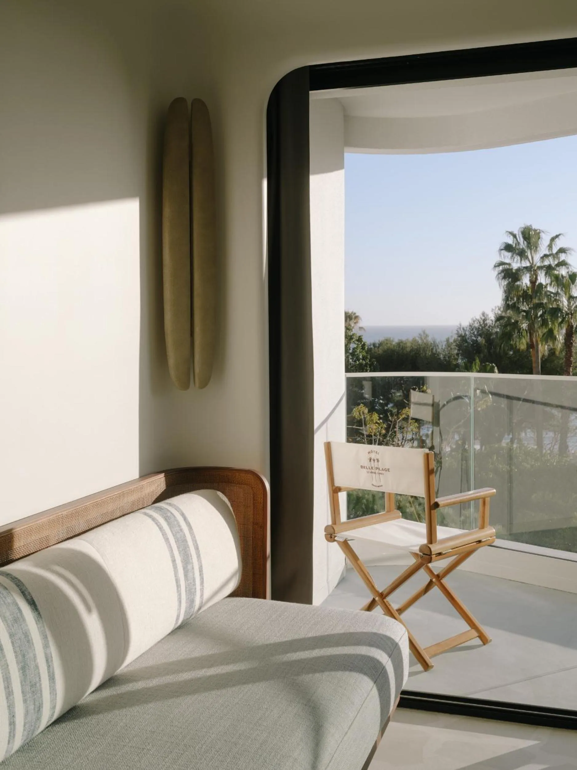 Balcony/Terrace, Bed in Hôtel & Spa Belle Plage