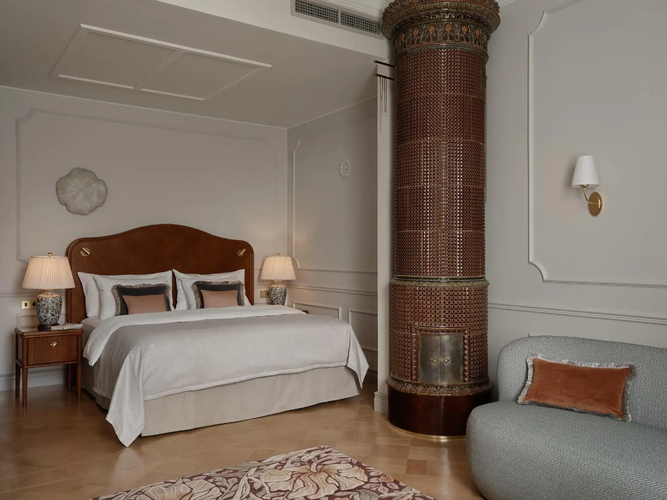 Decorative detail, Bed in Hotel Kämp Decorative detail, Bed in Hotel Kämp