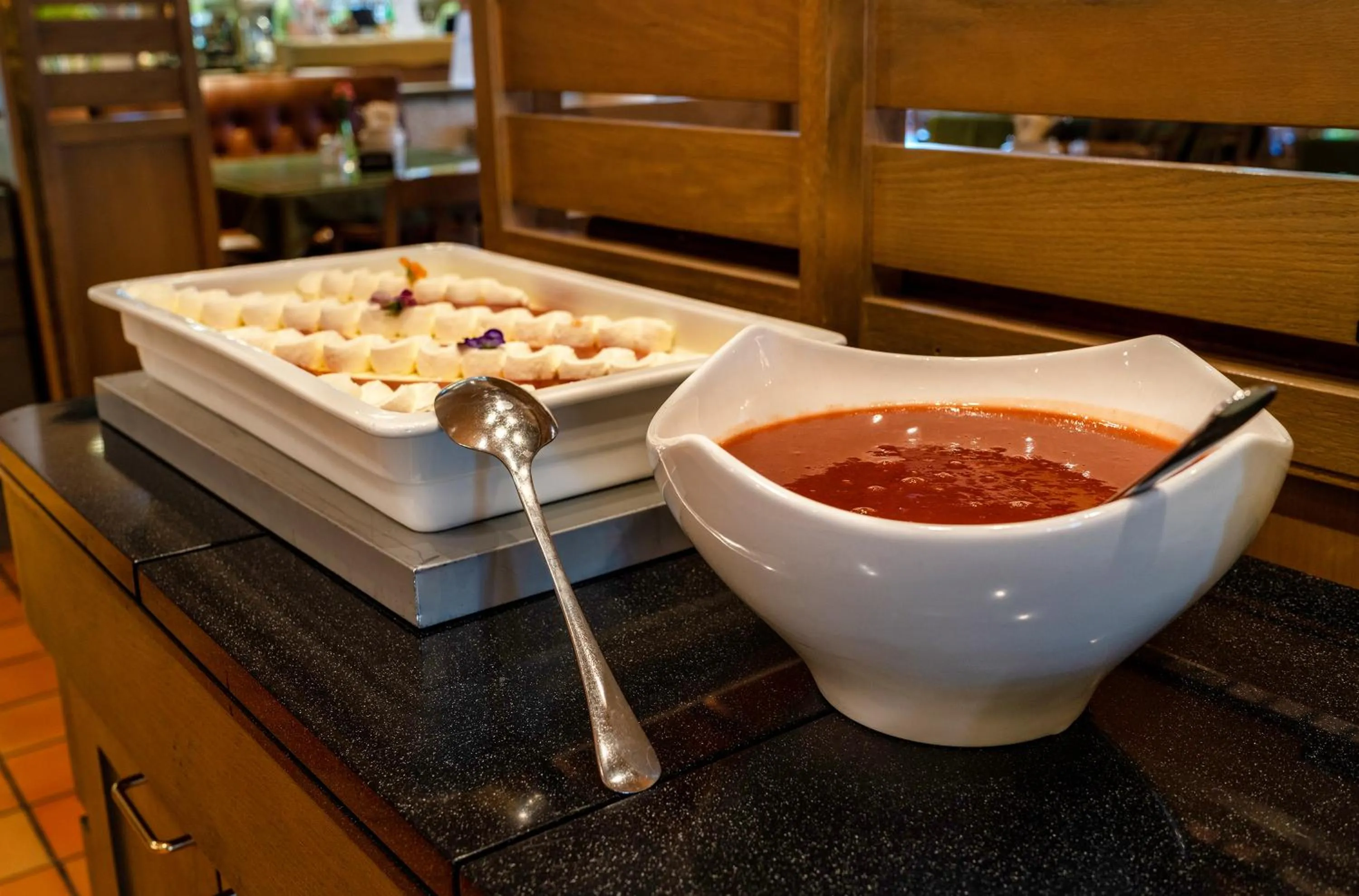 Food close-up in Hotel Vallonia