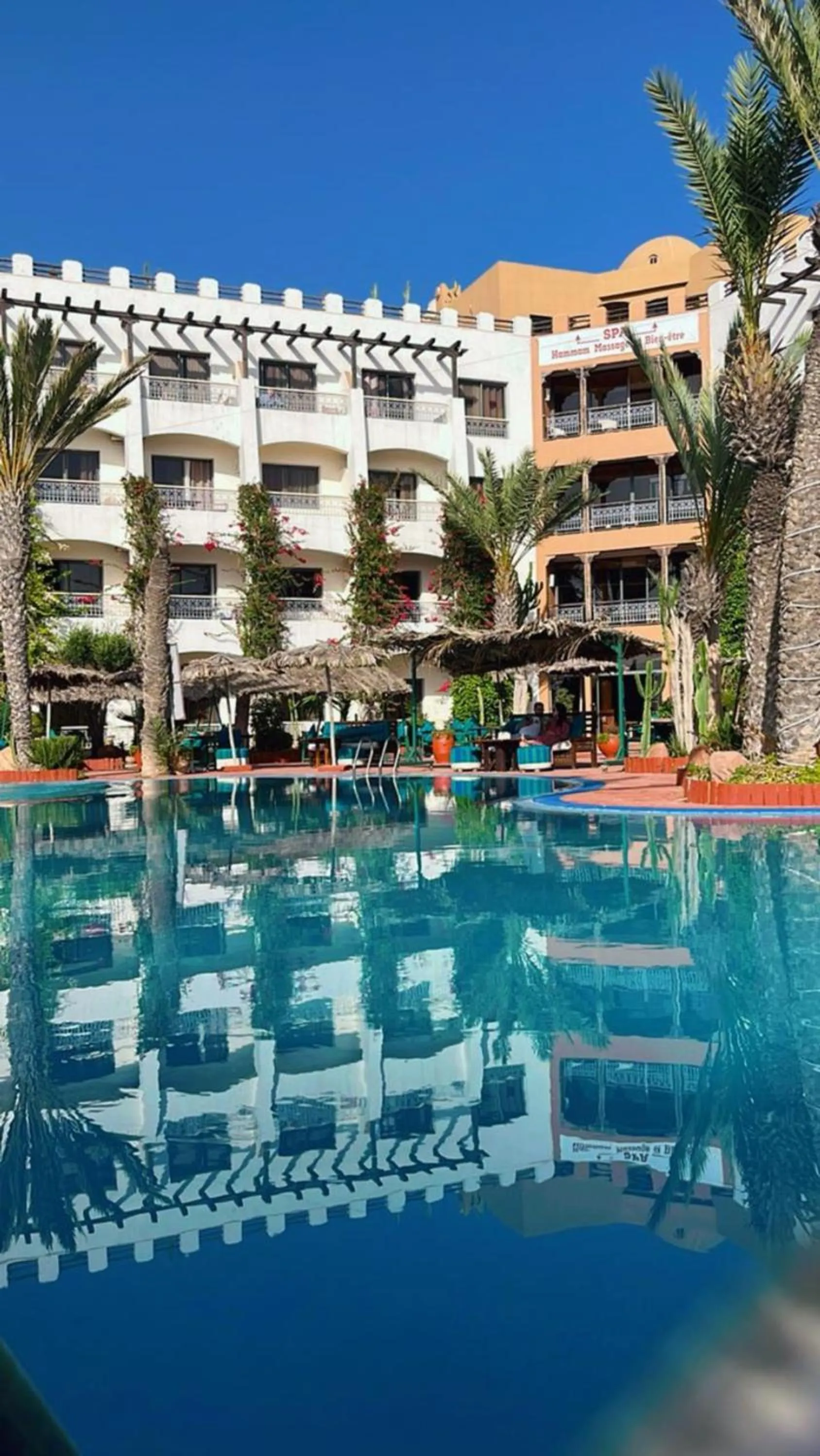 Pool view in Borjs Hotel Suites & Spa