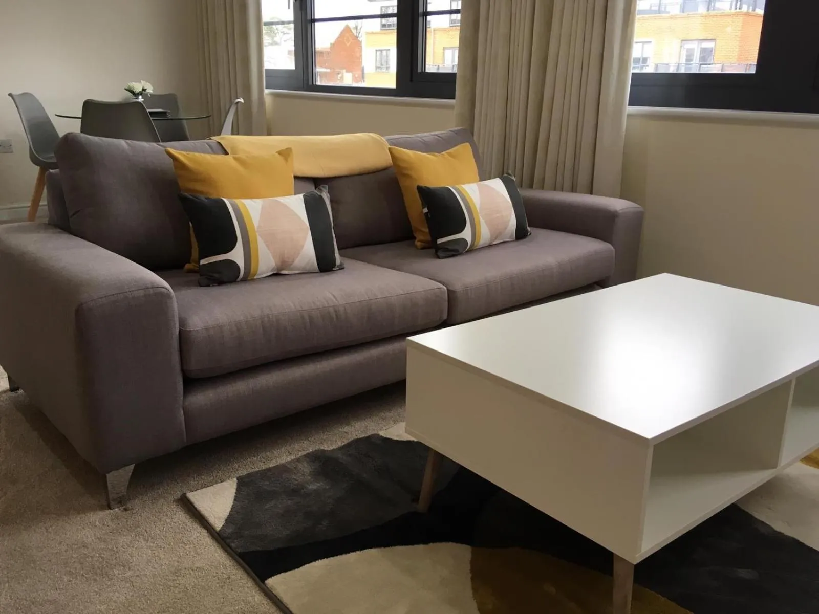 Living room in Blue Sky Apartments @Wallis Square, Farnborough