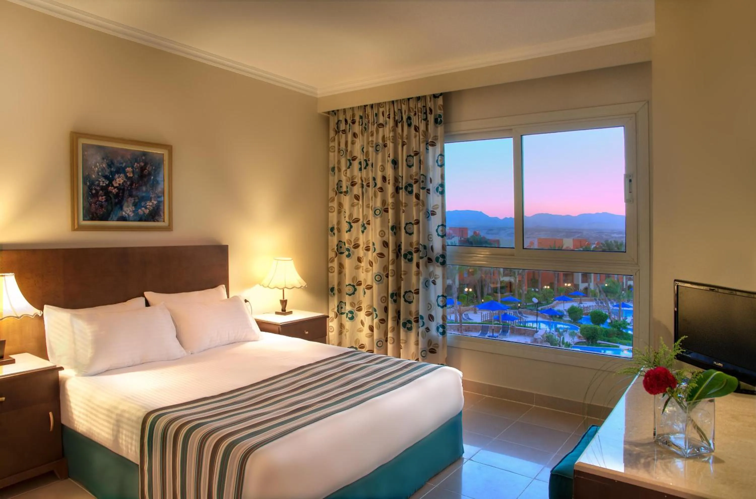 Shower, Bed in Aurora Bay Resort Marsa Alam