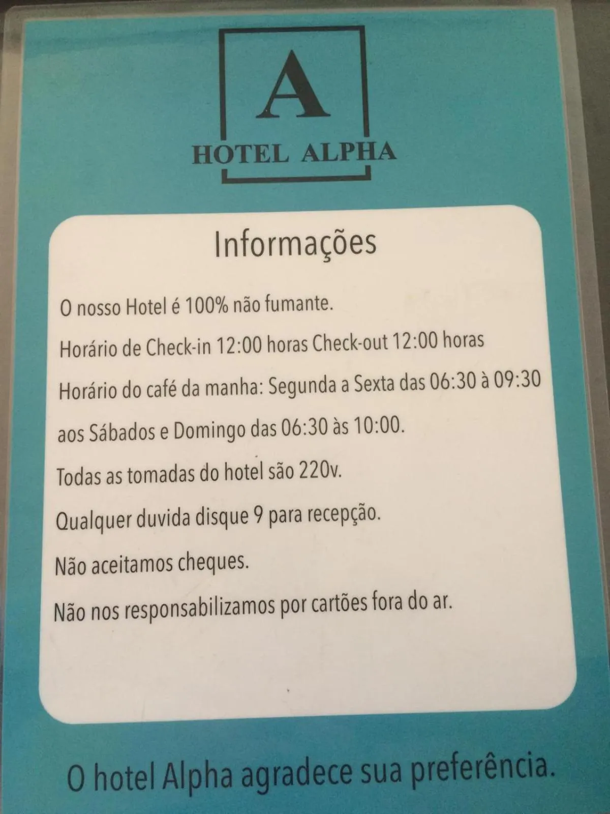 Certificate/Award in Hotel Alpha