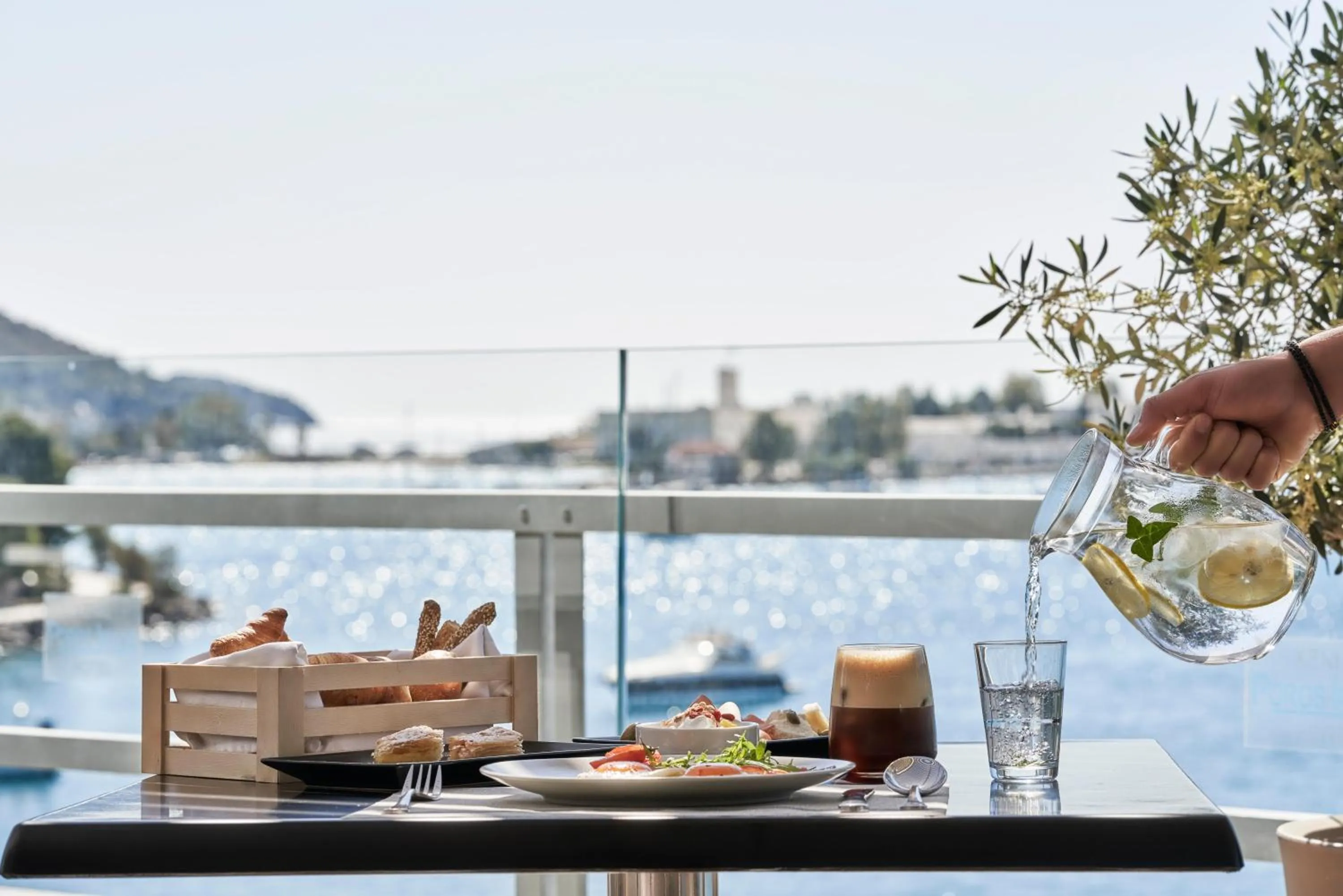Balcony/Terrace in Xenia Poros Image Hotel