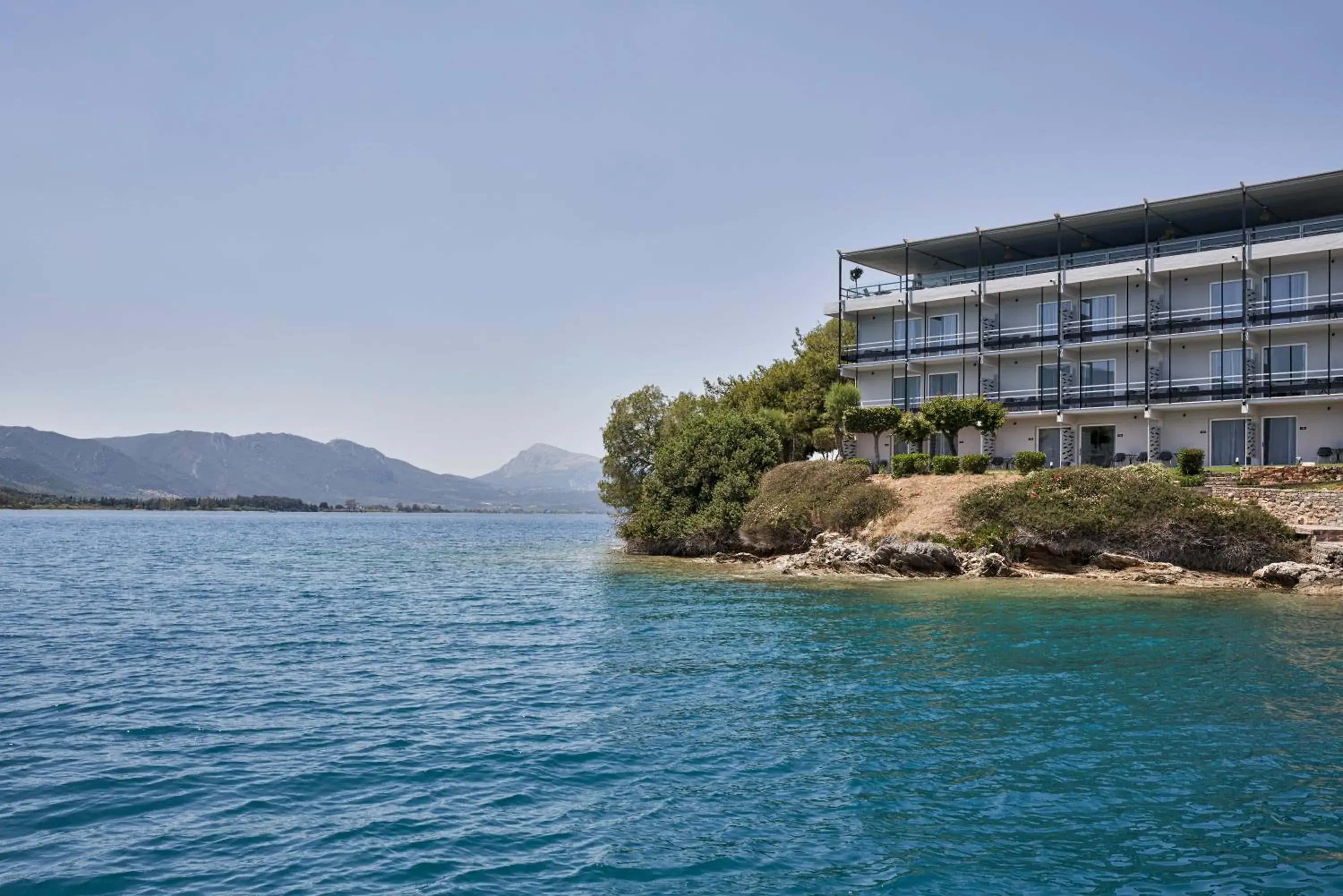 Property building in Xenia Poros Image Hotel Property building in Xenia Poros Image Hotel