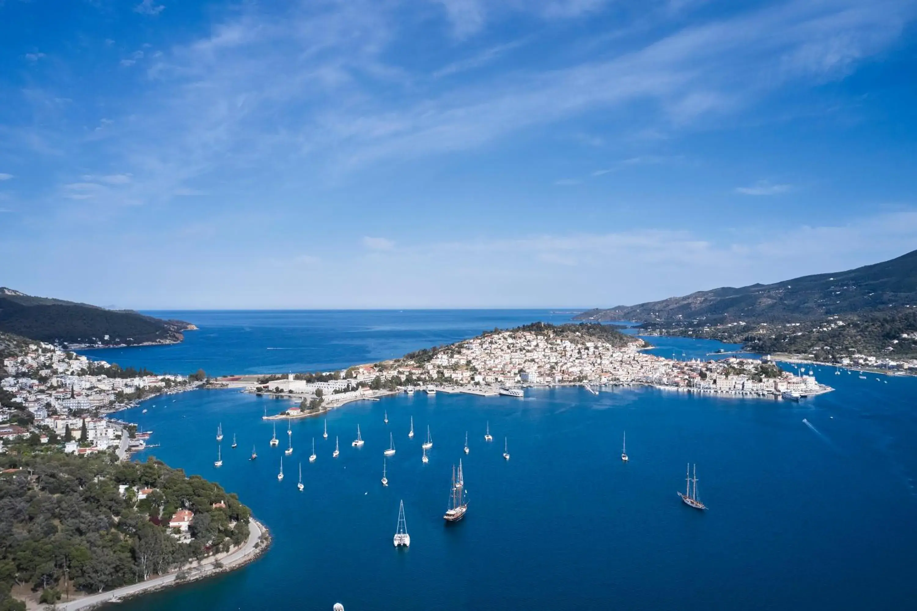 Bird's eye view in Xenia Poros Image Hotel Bird's eye view in Xenia Poros Image Hotel
