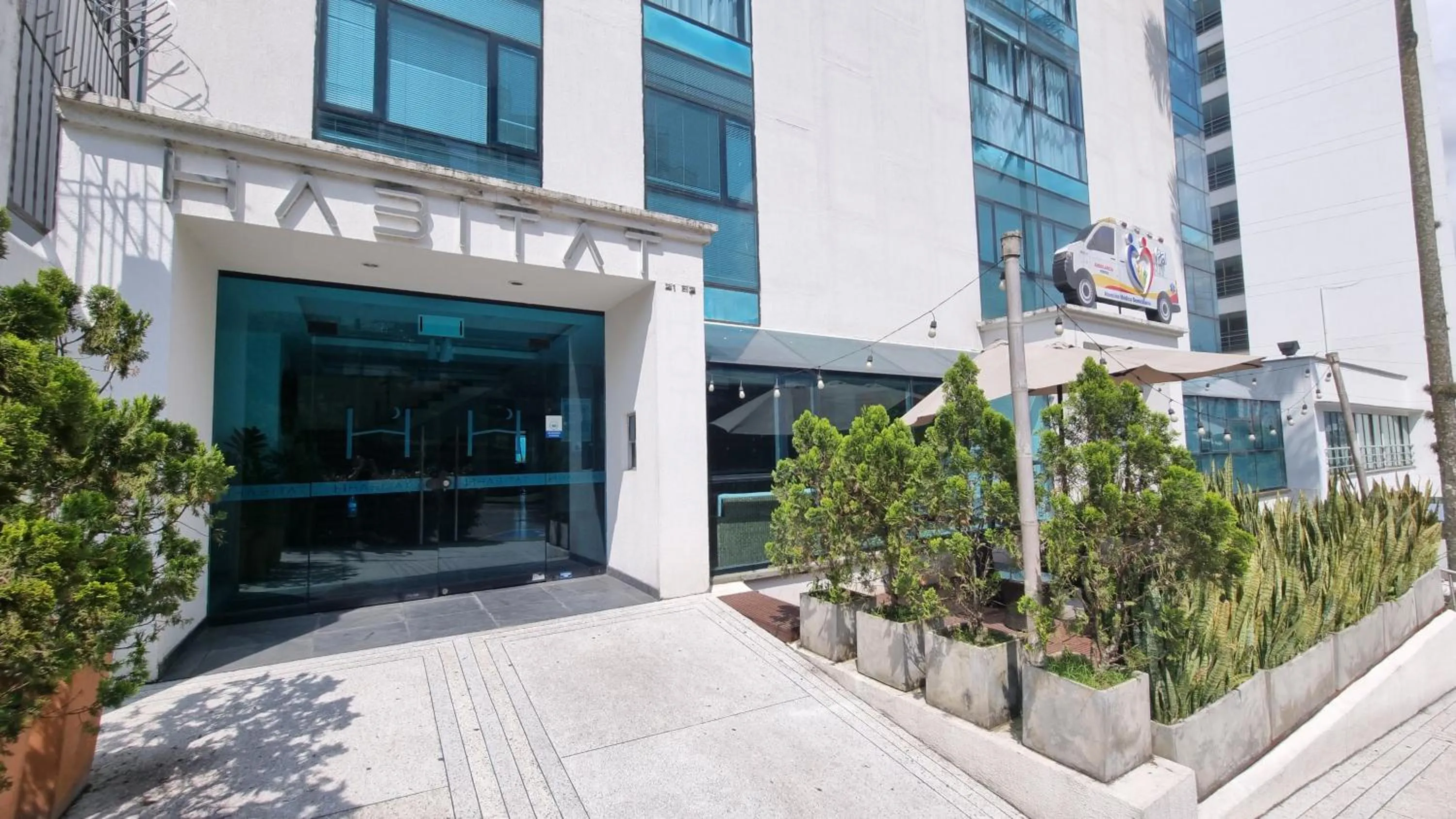Facade/entrance in Habitat Suites Hotel By GHO Hoteles
