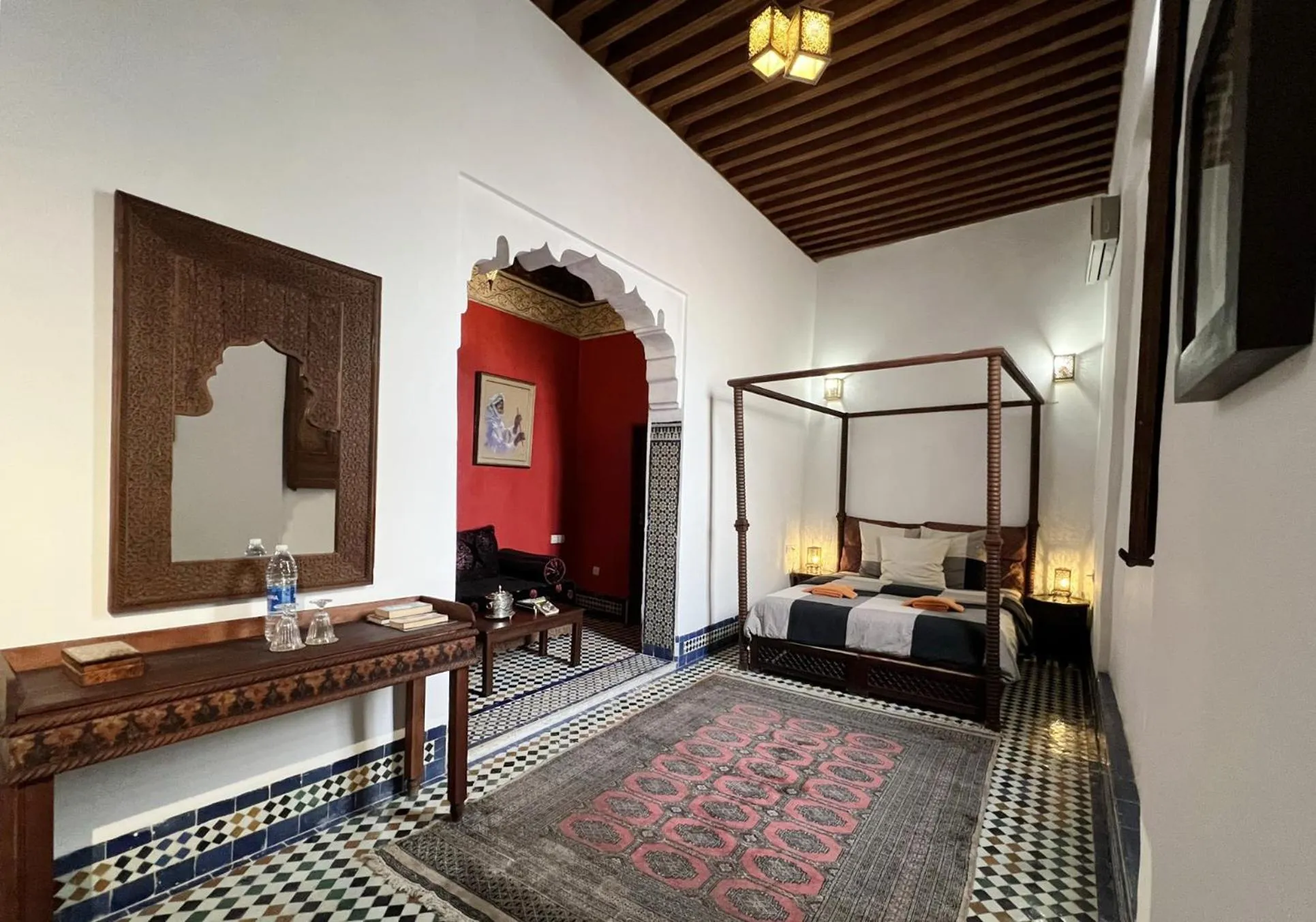 Bed in Riad Dezayn