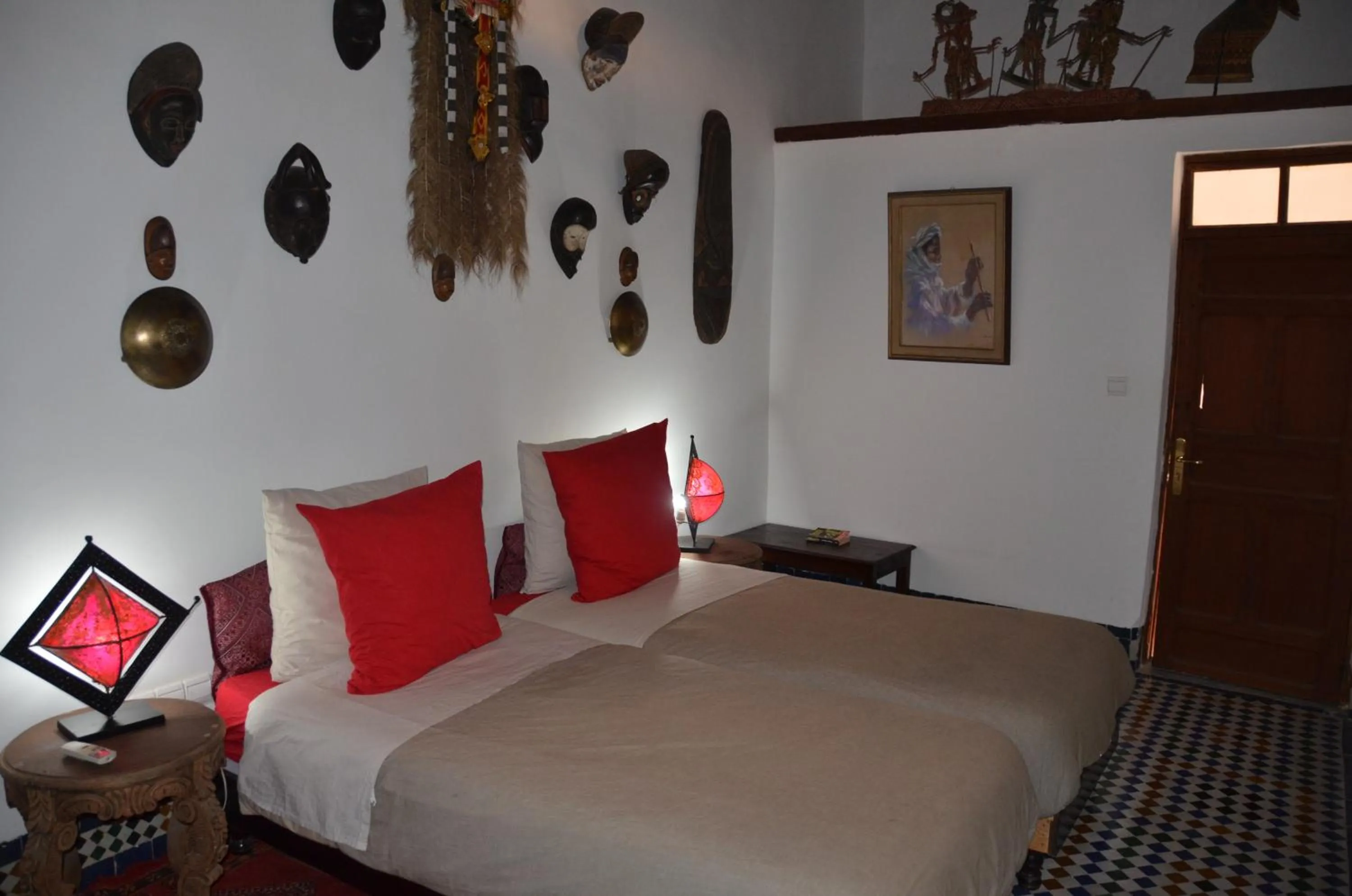 Bed in Riad Dezayn