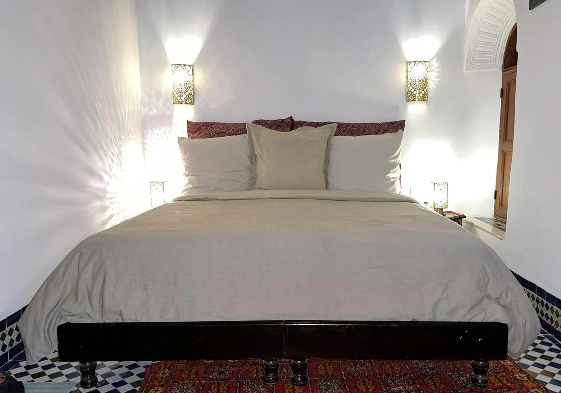 Bed in Riad Dezayn