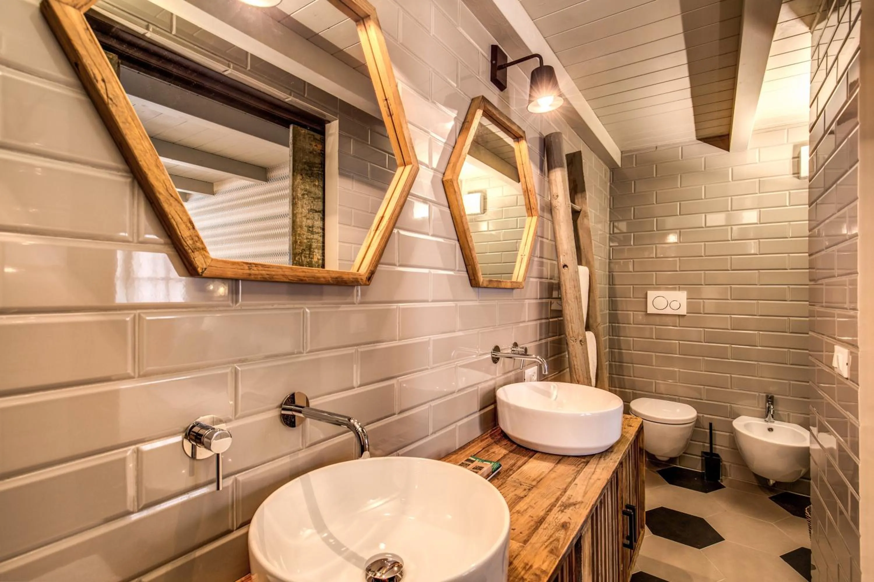 Toilet in DeCharme apartment with terrace in Monti