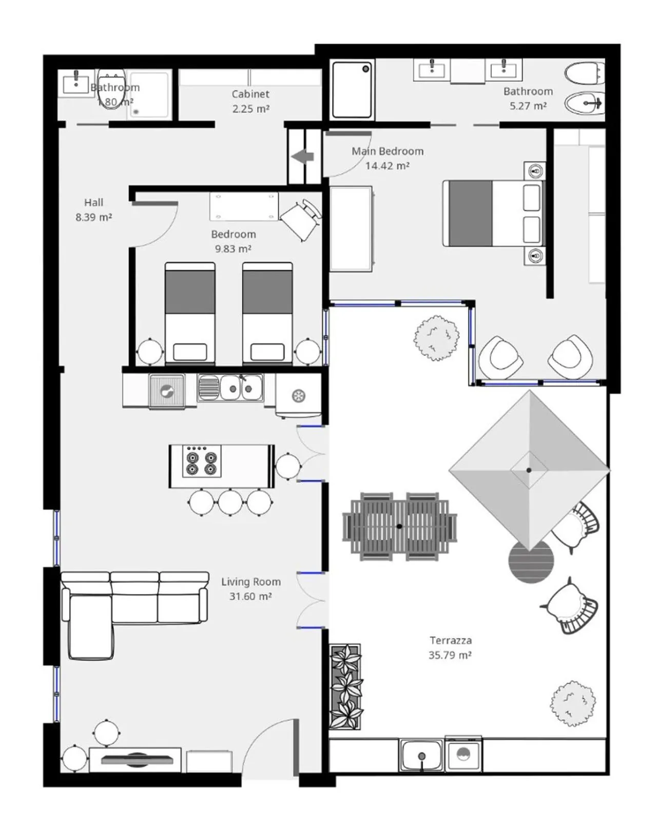 Other in DeCharme apartment with terrace in Monti