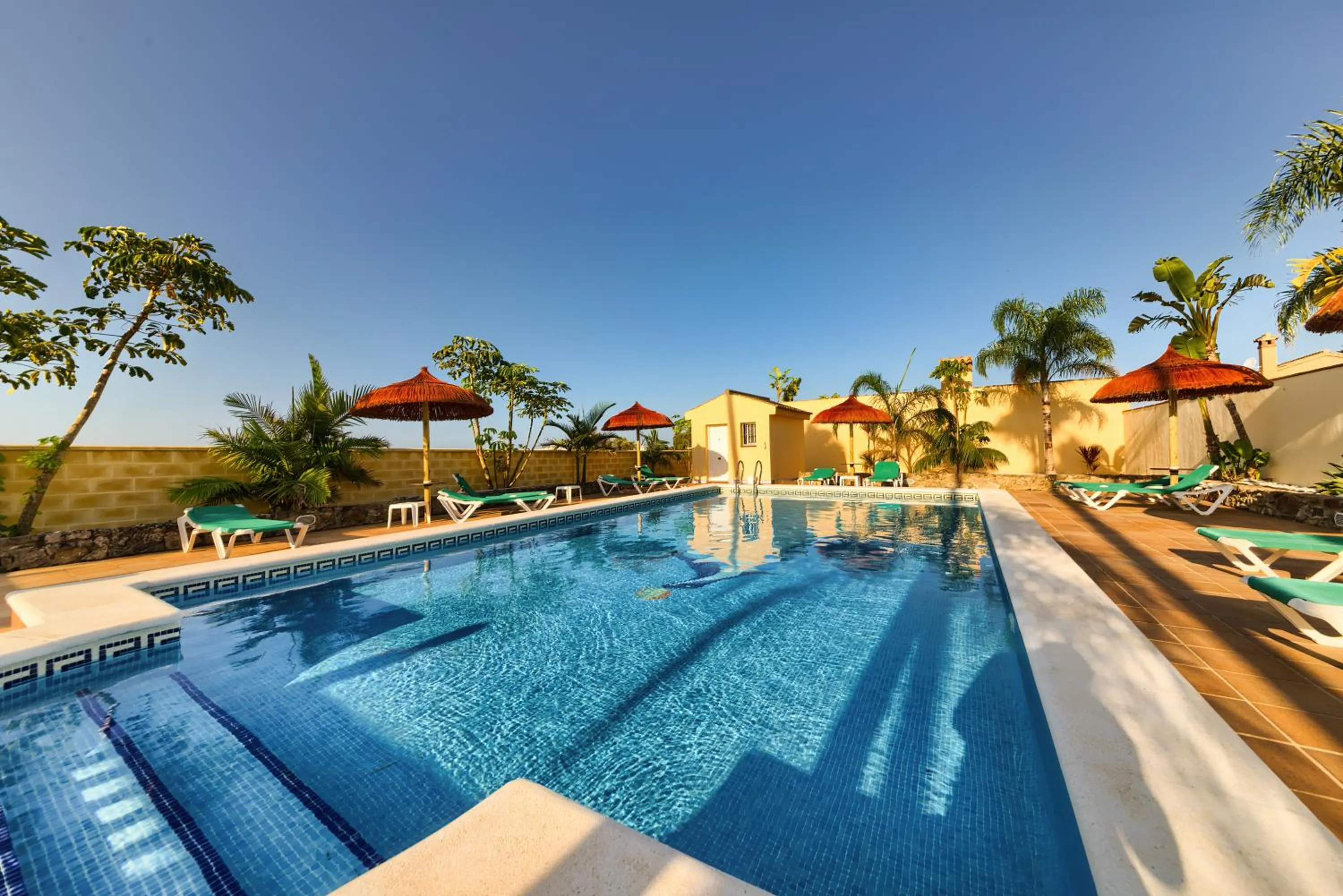 Pool view in Apartamentos Villafaro Conil