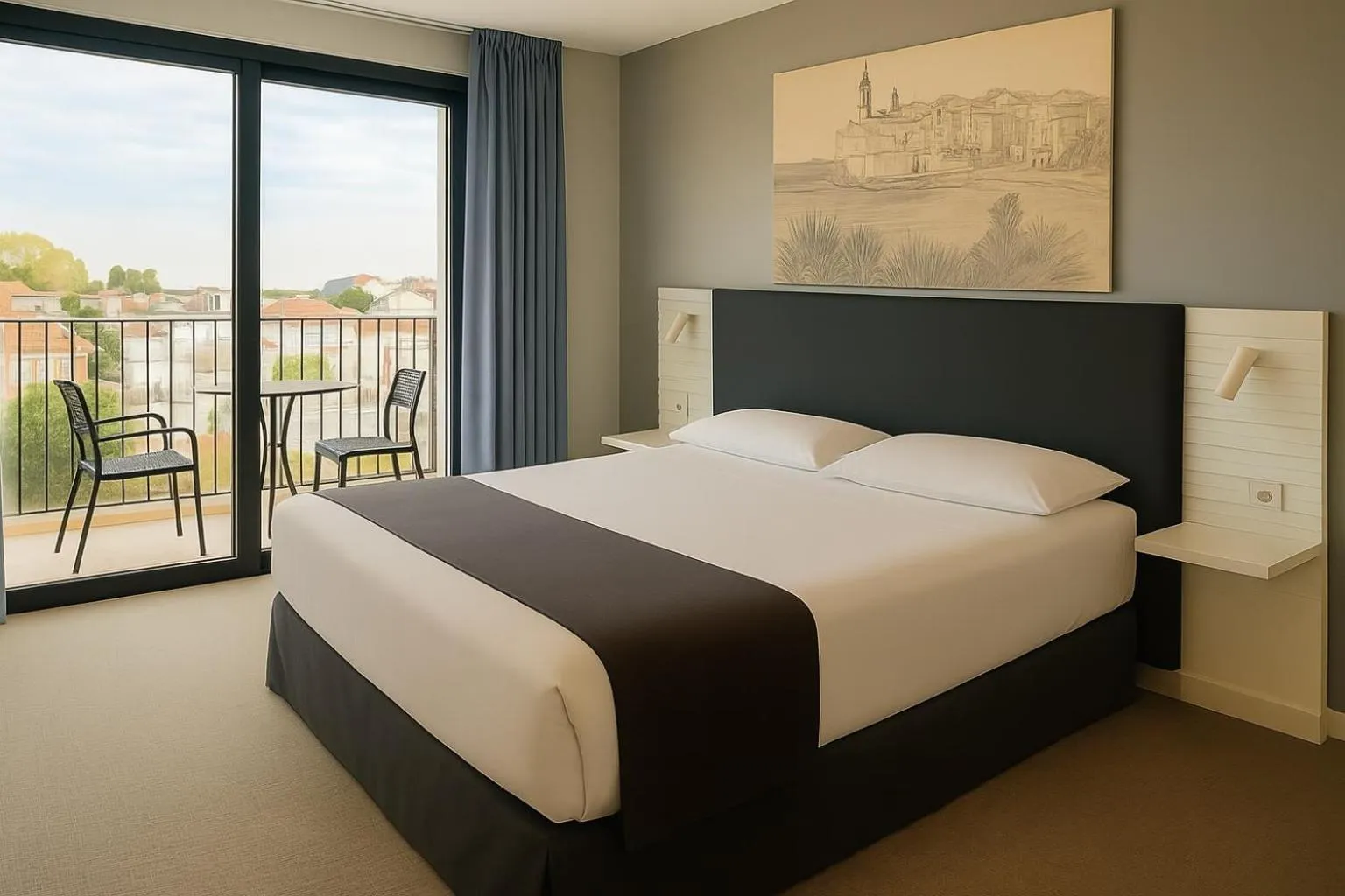 Bedroom, Bed in Hotel Sitges