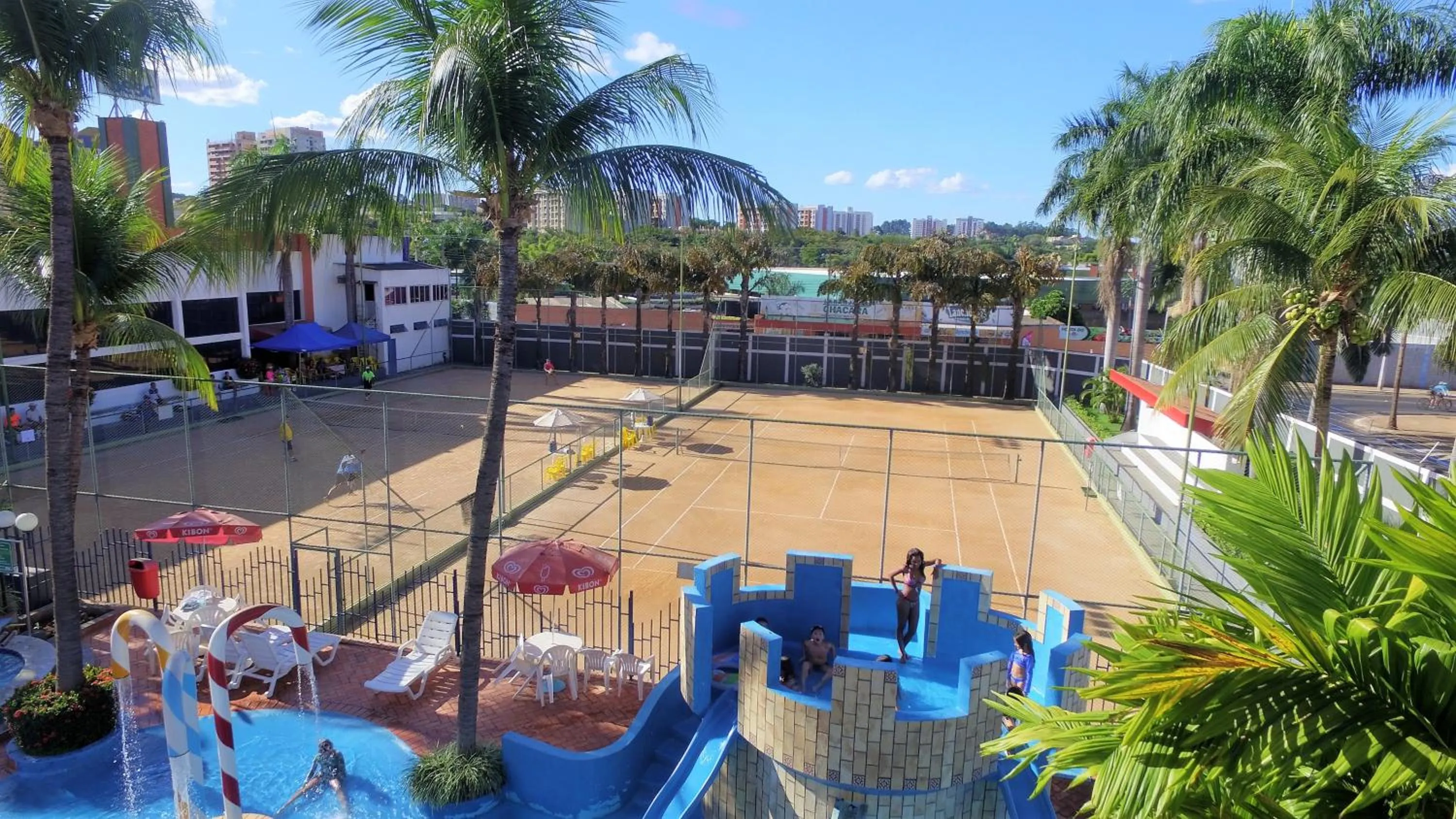 Tennis court in Hotel Taiyo