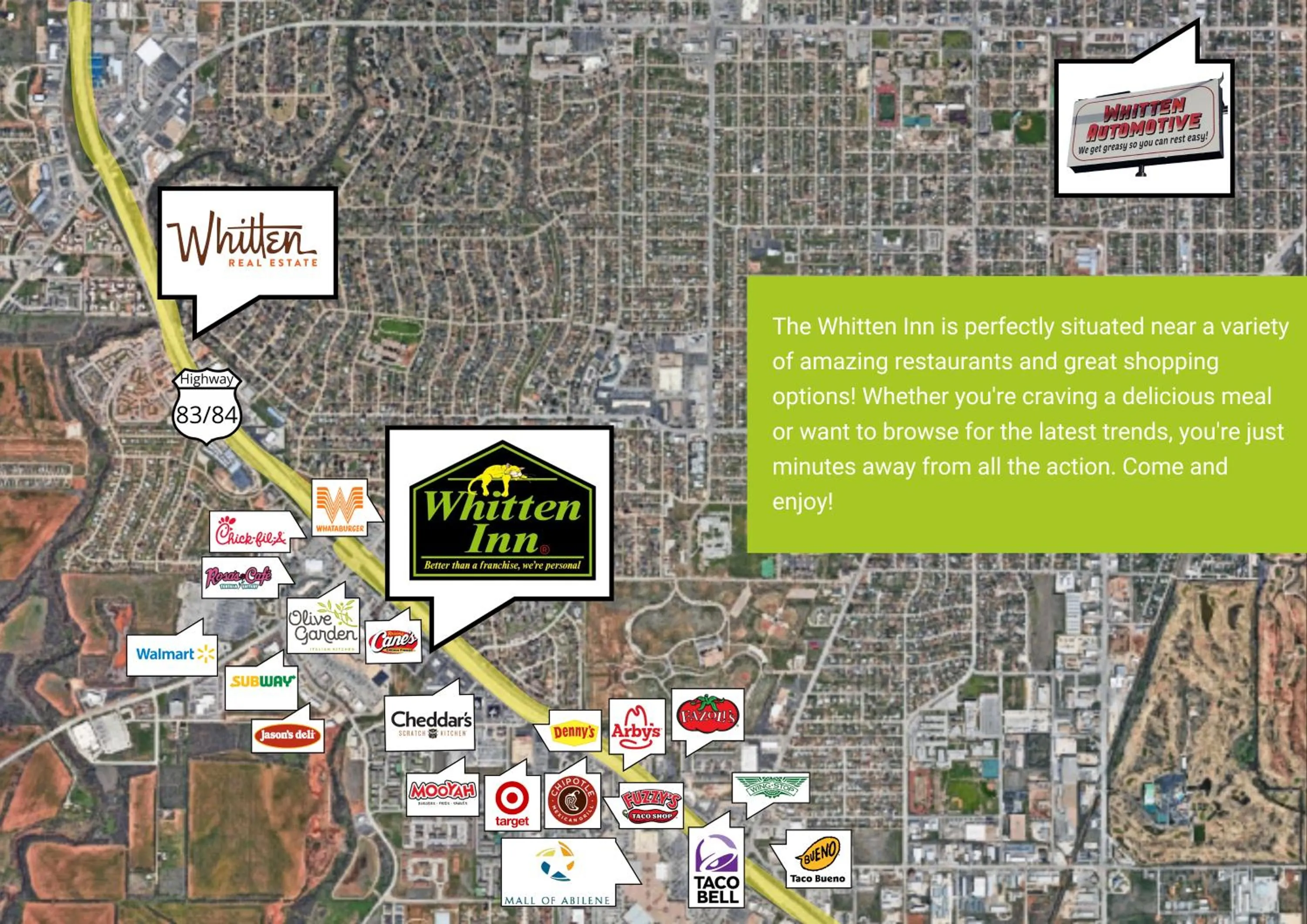 City view in Abilene Whitten Inn