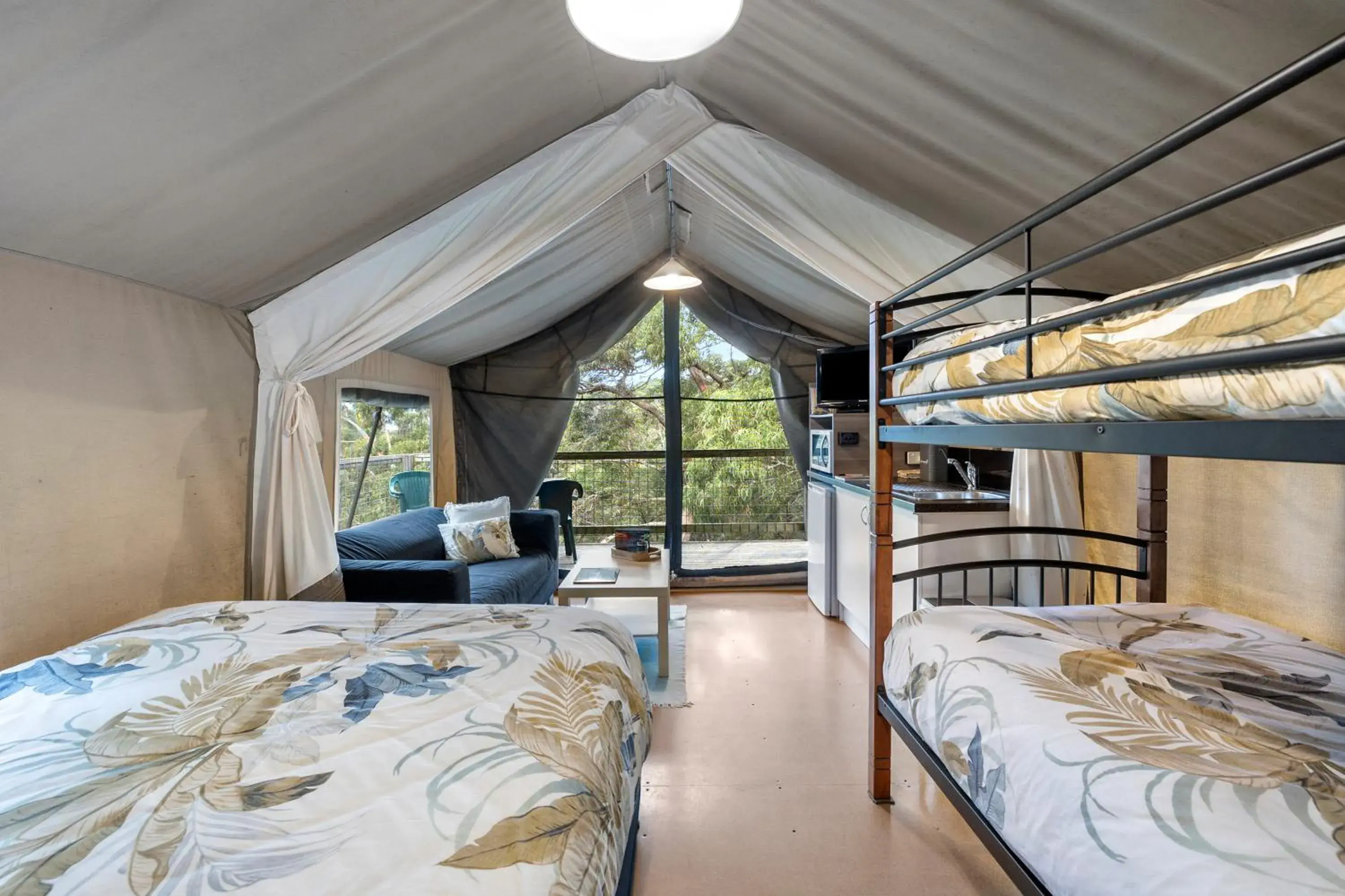 Deluxe Safari Tent **No children under 2** in Lorne Bush House Cottages & Eco Retreats Deluxe Safari Tent **No children under 2** in Lorne Bush House Cottages & Eco Retreats