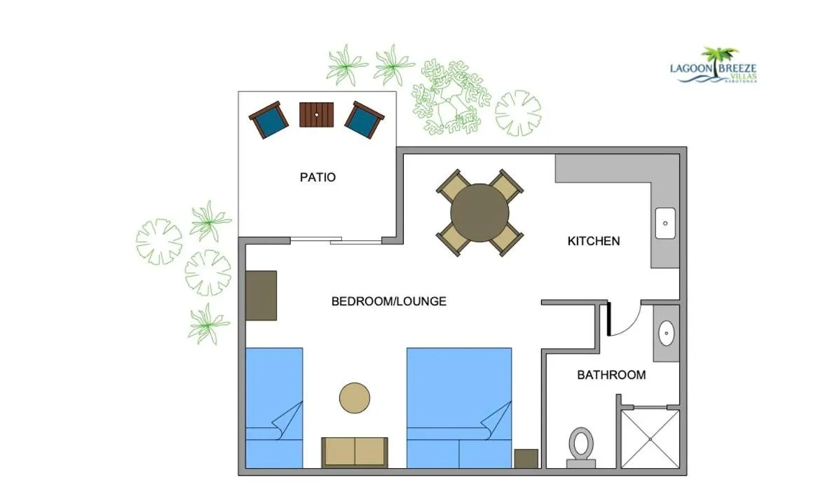 Floor plan in Lagoon Breeze Villas