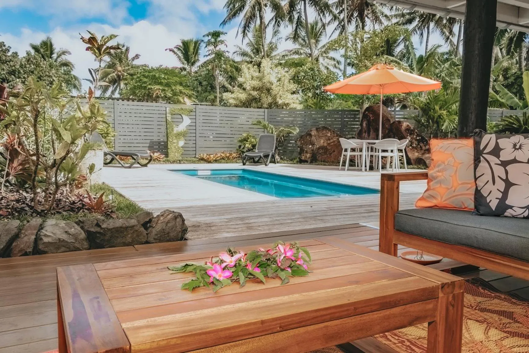 Patio in Lagoon Breeze Villas