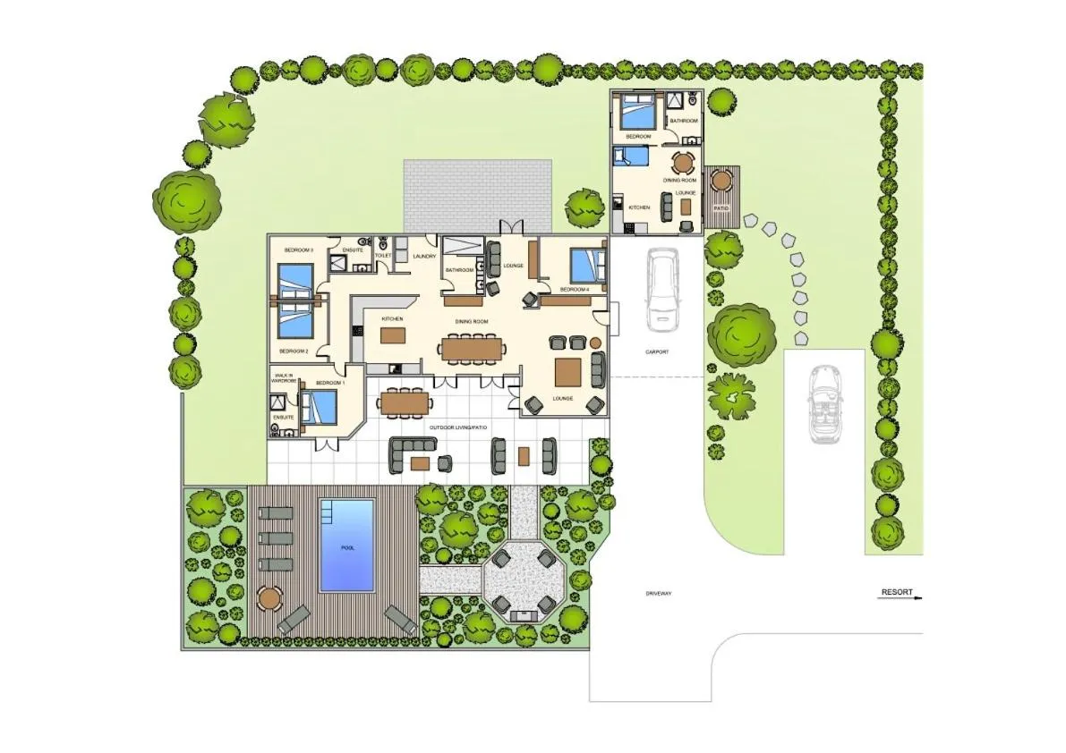 Floor plan in Lagoon Breeze Villas