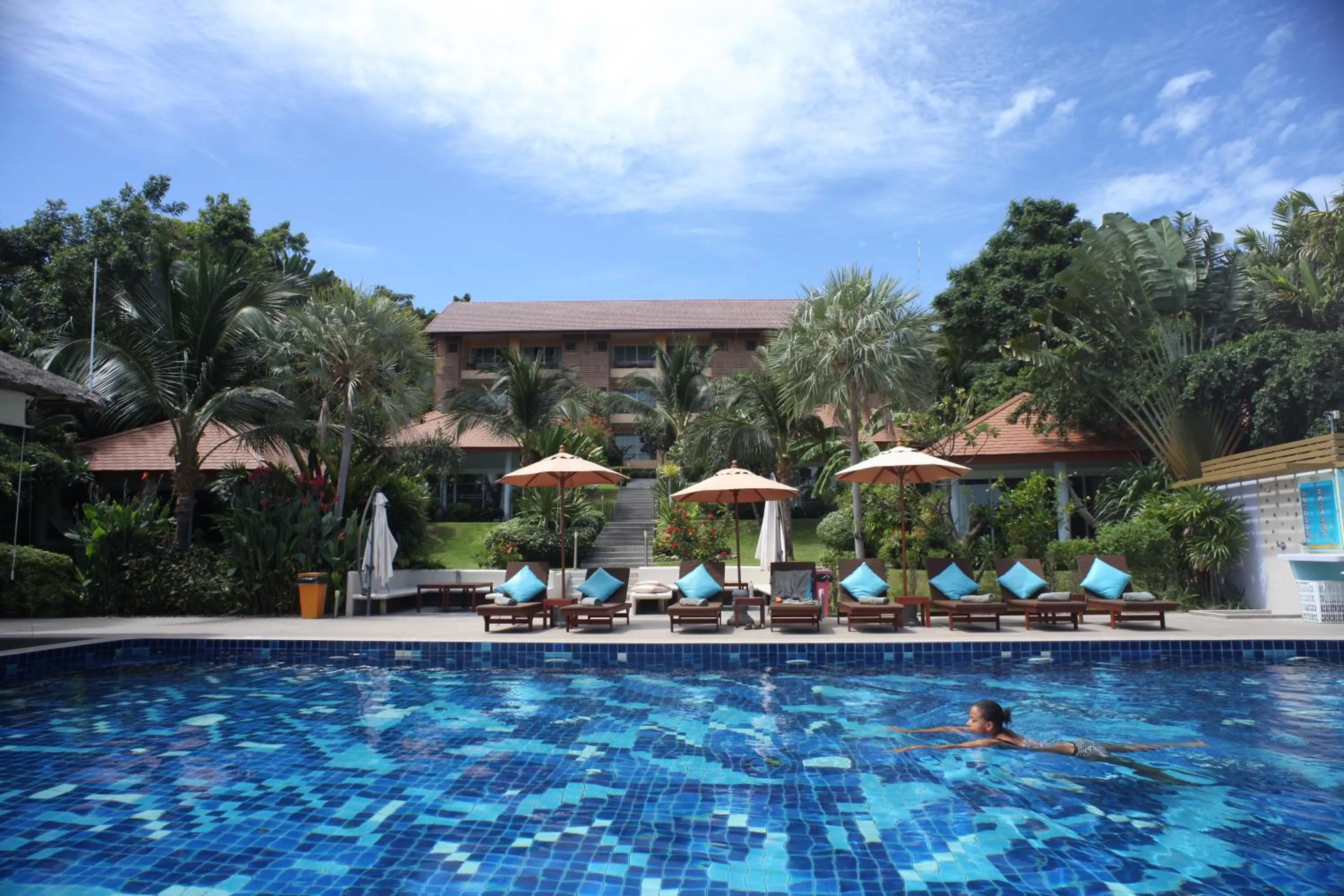 Pool view in Palm Coco Mantra