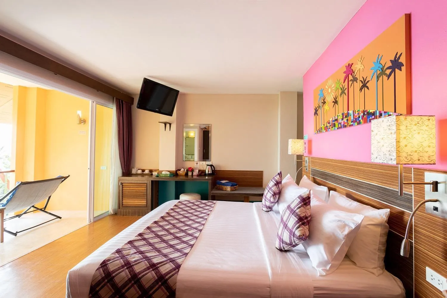 Balcony/Terrace, Bed in Palm Coco Mantra