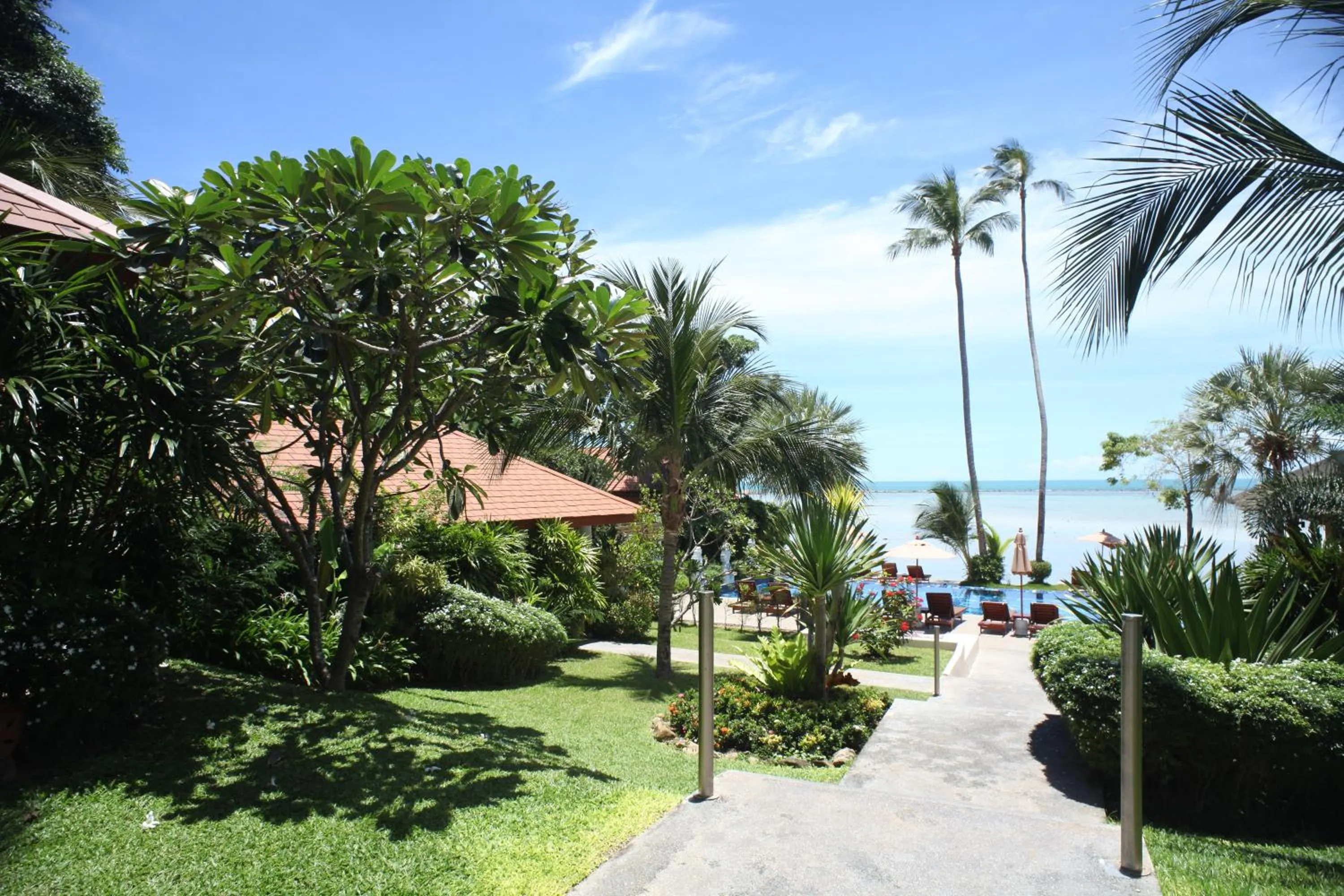 Garden view in Palm Coco Mantra