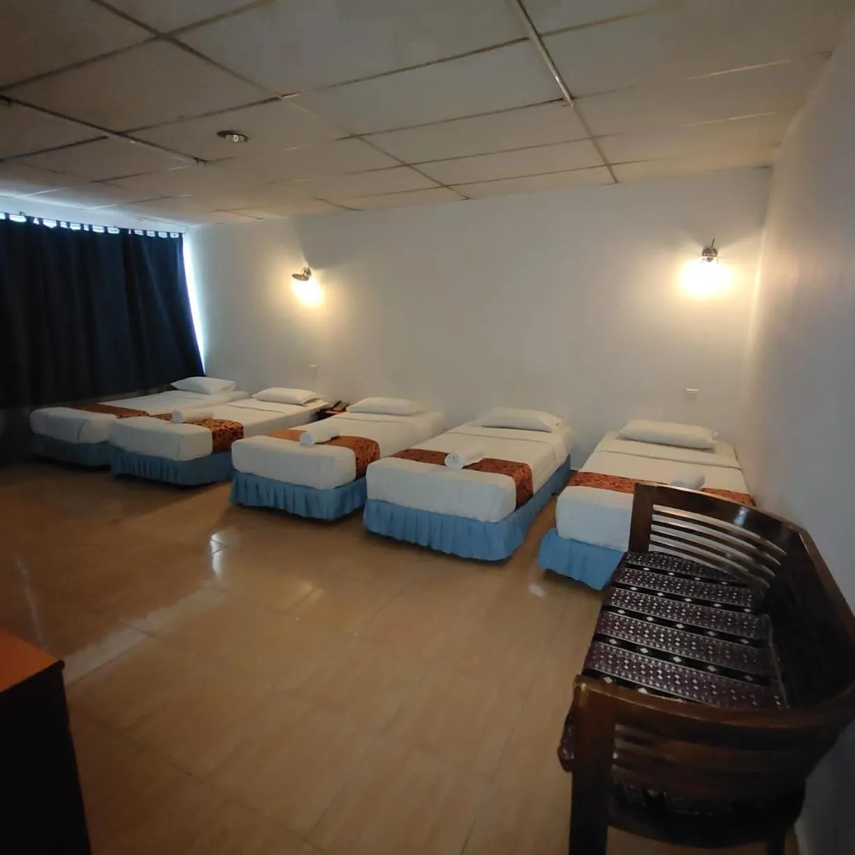 Bed in Hotel K T Mutiara