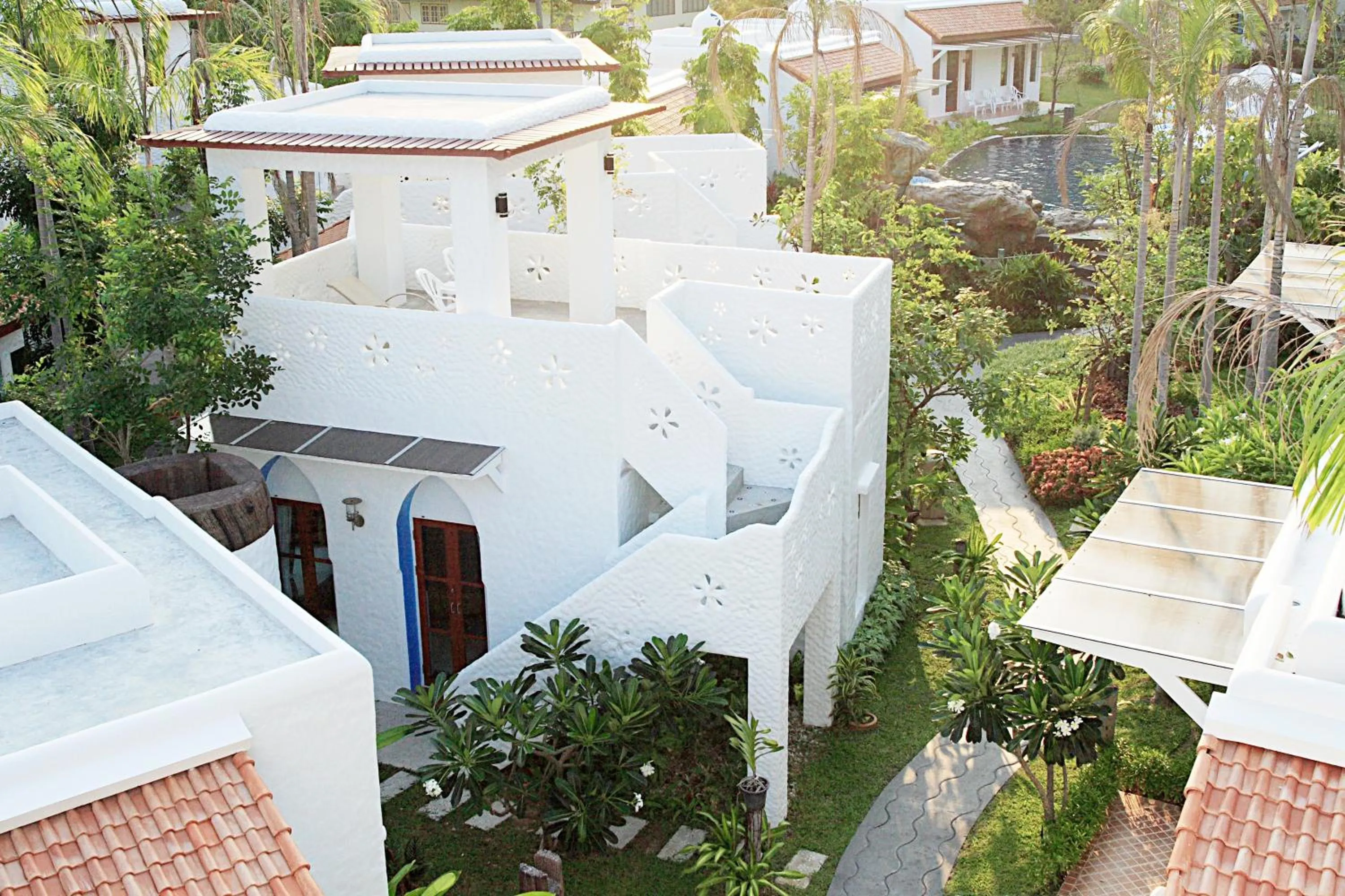 Balcony/Terrace in Baanmontra Beach Resort - Bankrut
