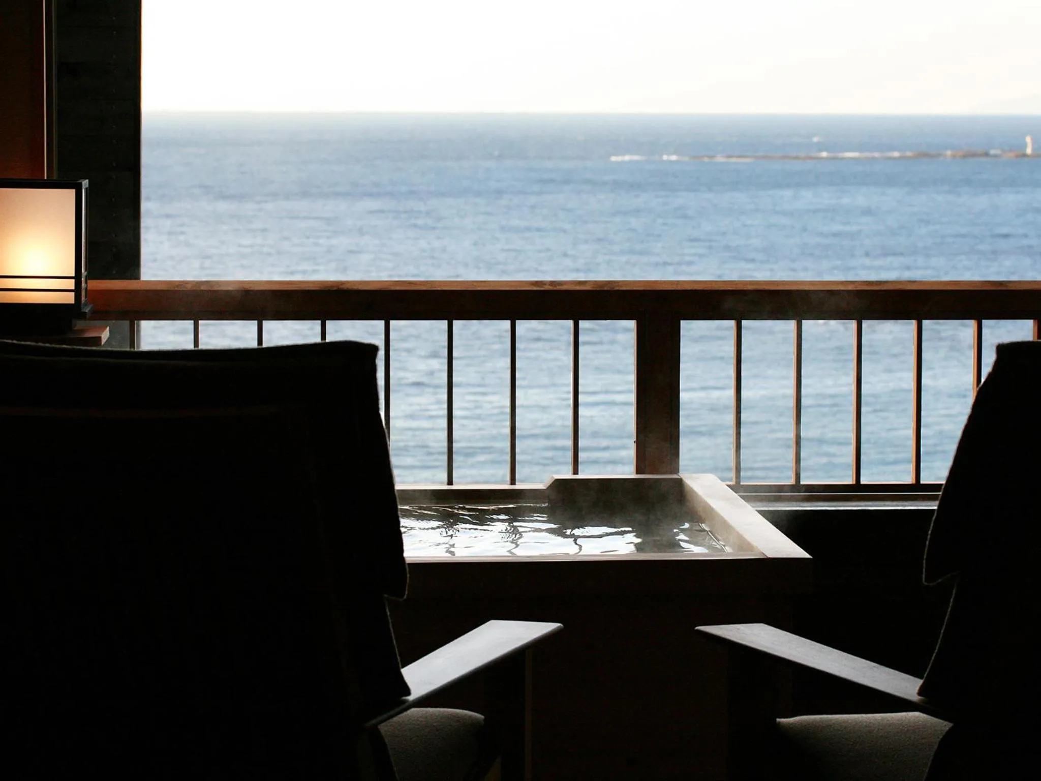 Hot Spring Bath in Hotel Sanrakuso