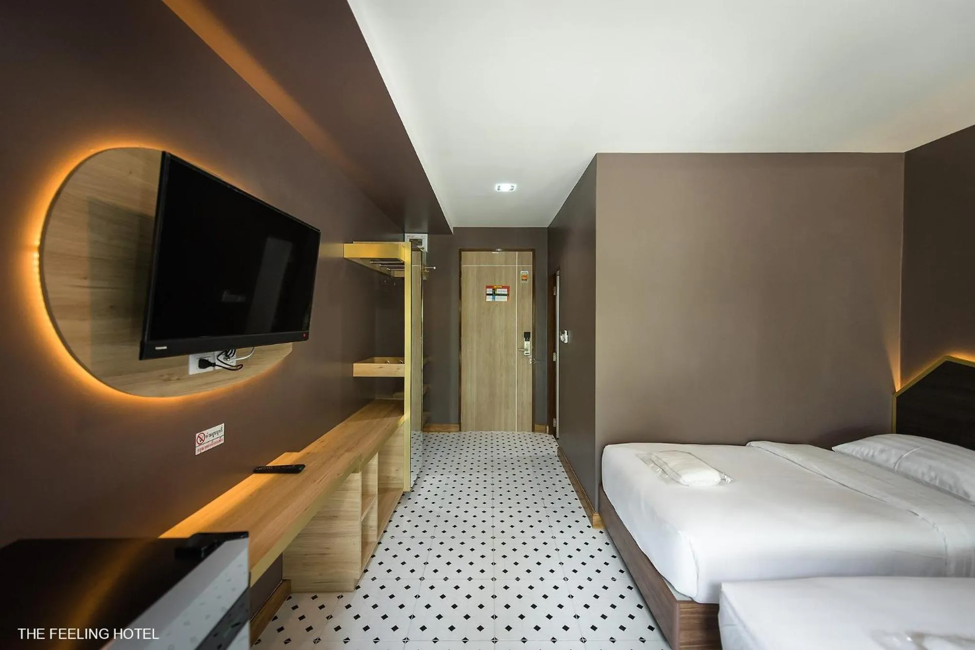 Bed in The Feeling Hotel