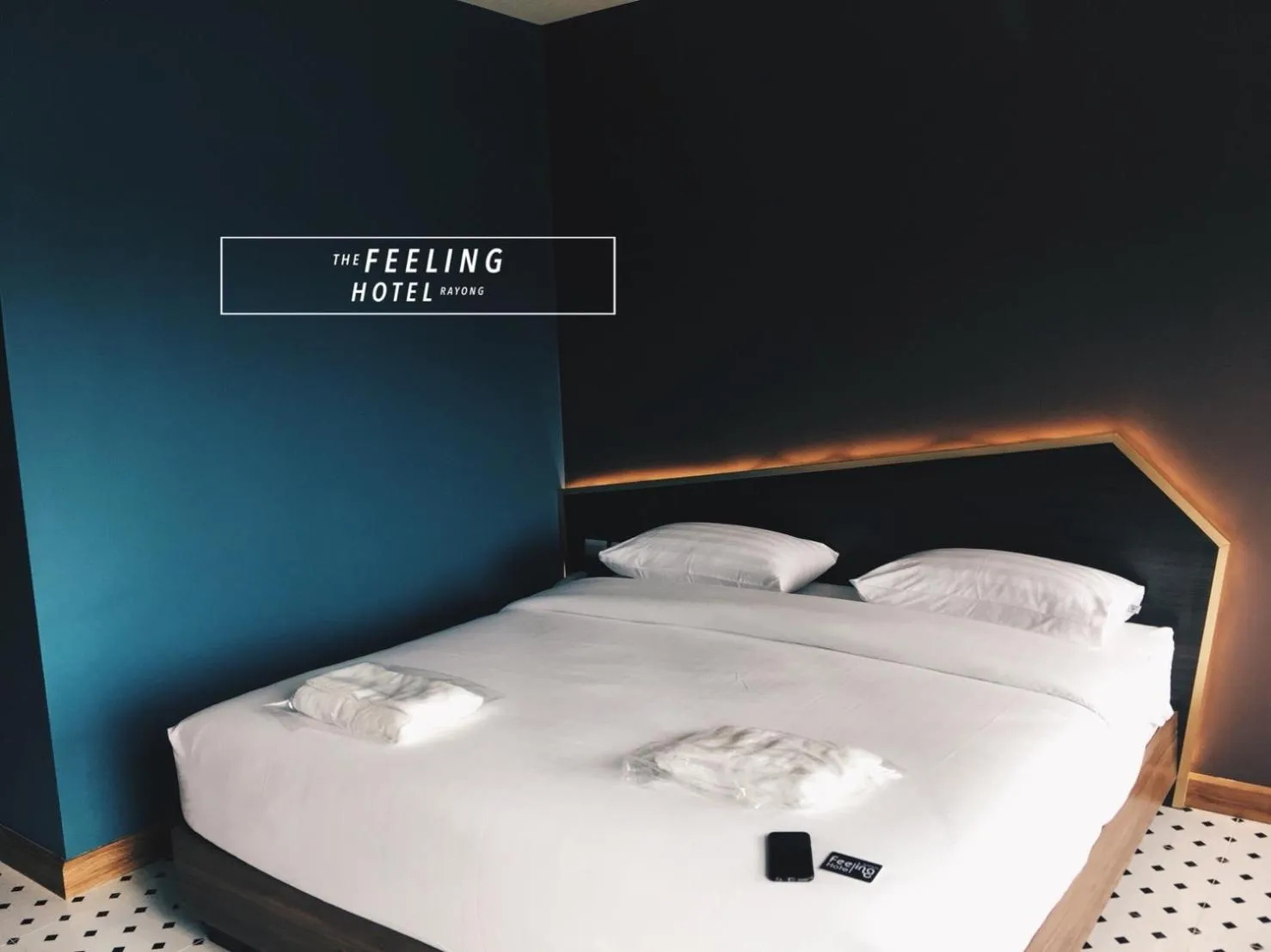 Bed in The Feeling Hotel