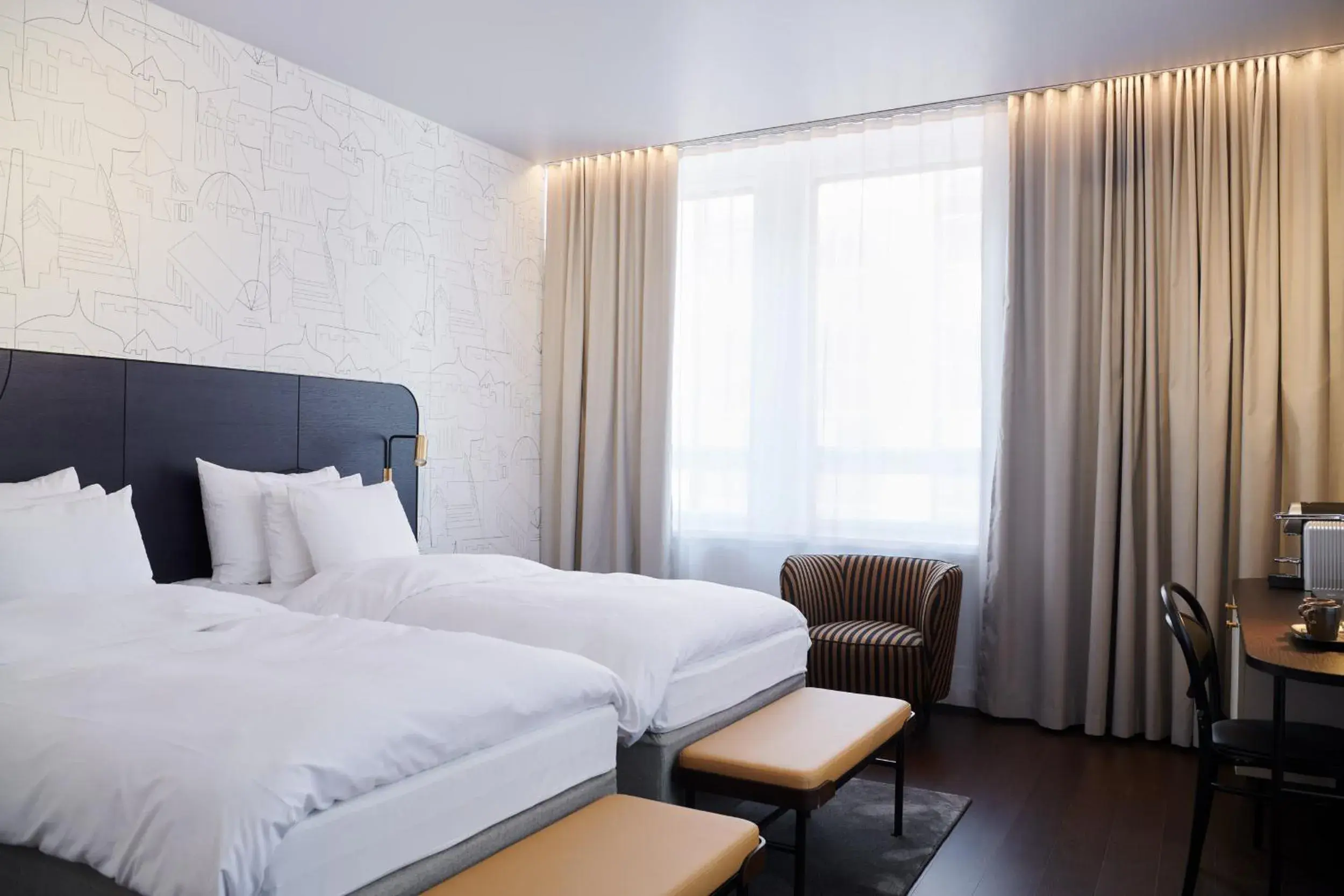 Bedroom, Bed in Solo Sokos Hotel Helsinki Bedroom, Bed in Solo Sokos Hotel Helsinki