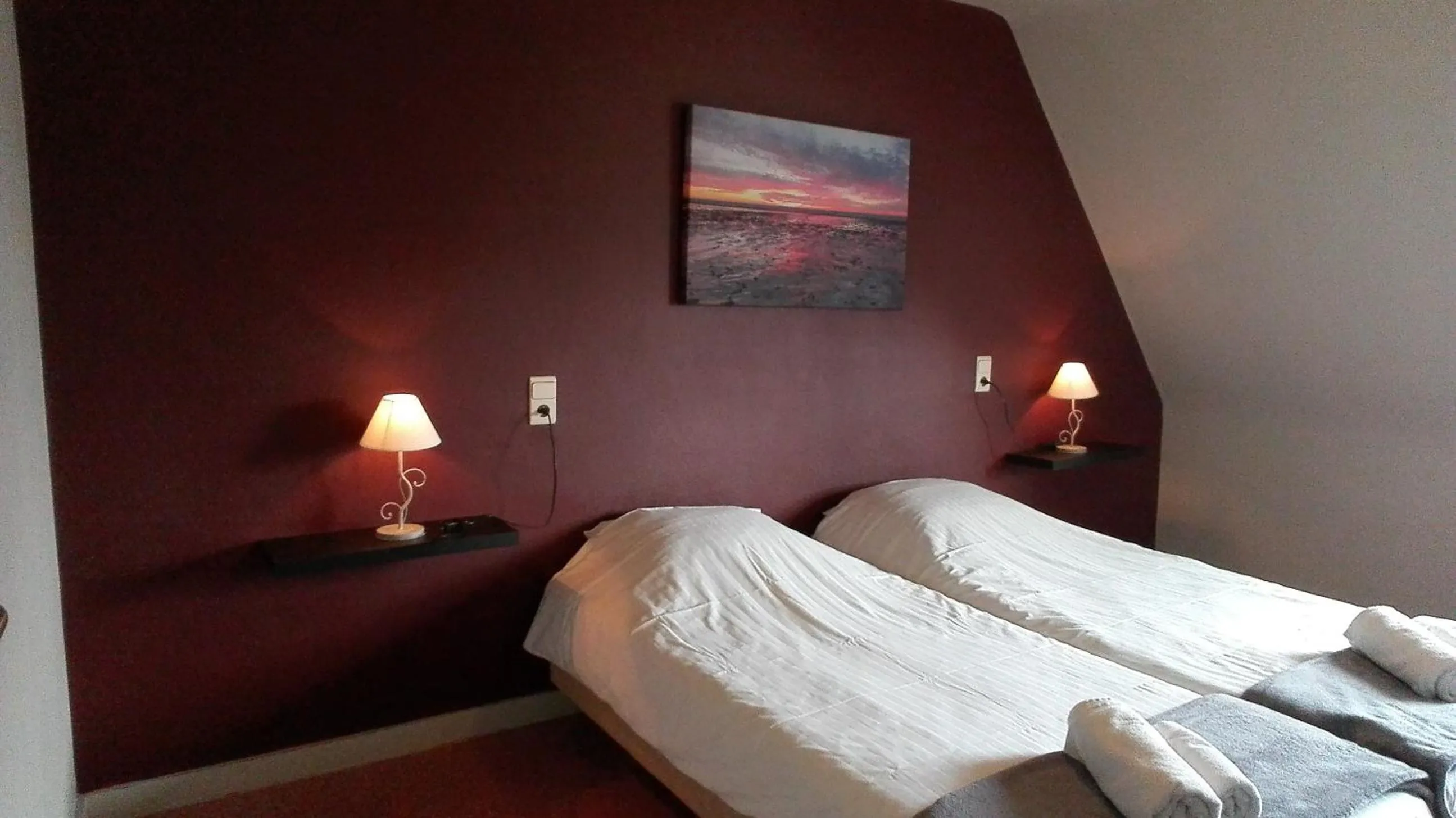 Bedroom, Bed in Logies Het Maantje