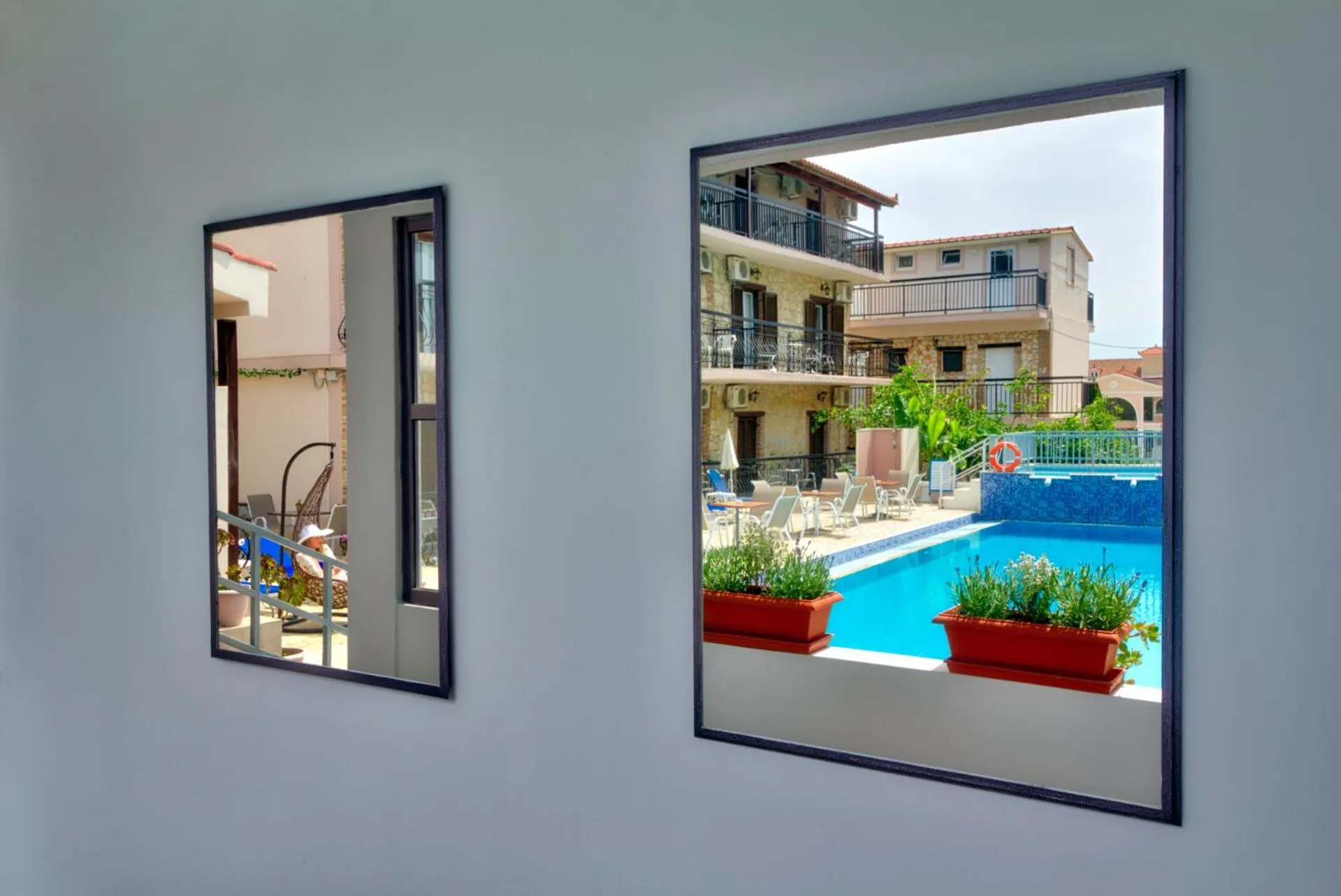 Pool view in Two Brothers Studios & Apts