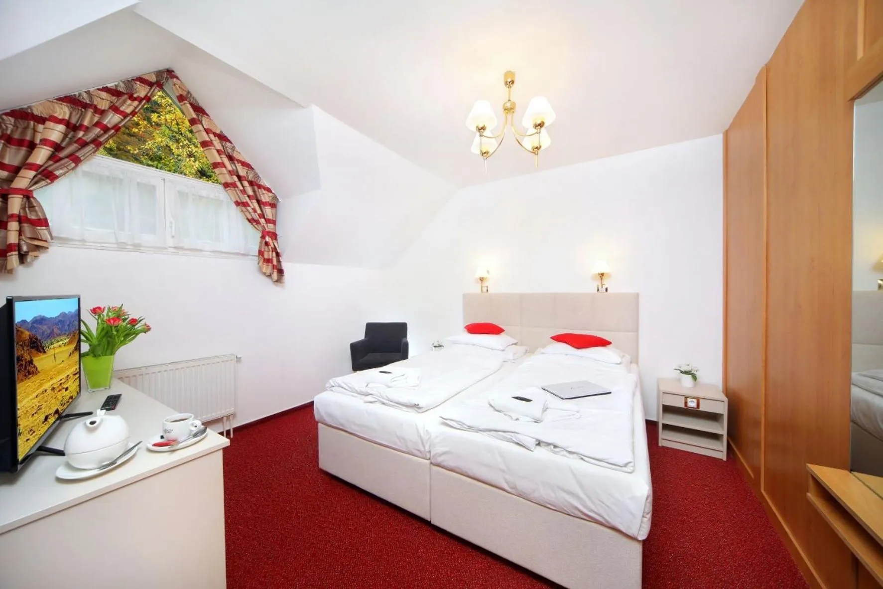 Photo of the whole room, Bed in Hotel Hradec