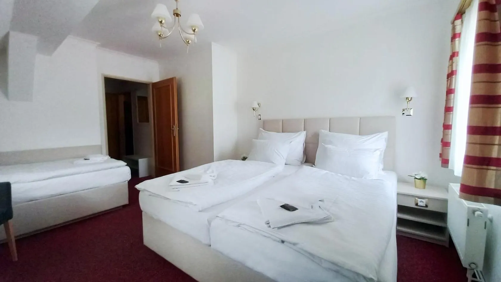 Bed in Hotel Hradec