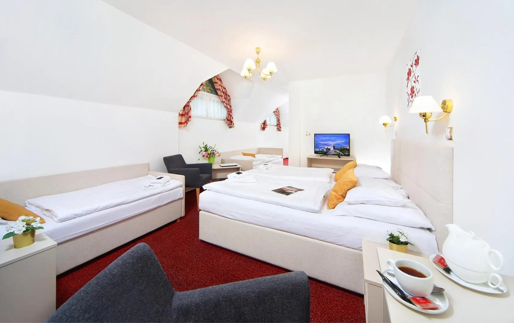 Photo of the whole room, Bed in Hotel Hradec