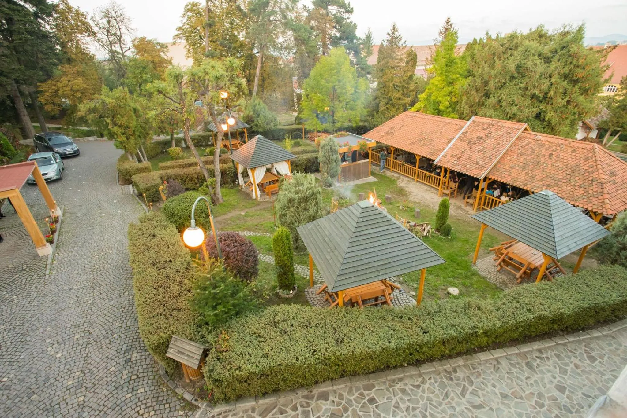 Garden in Hotel Park Sfantu Gheorghe