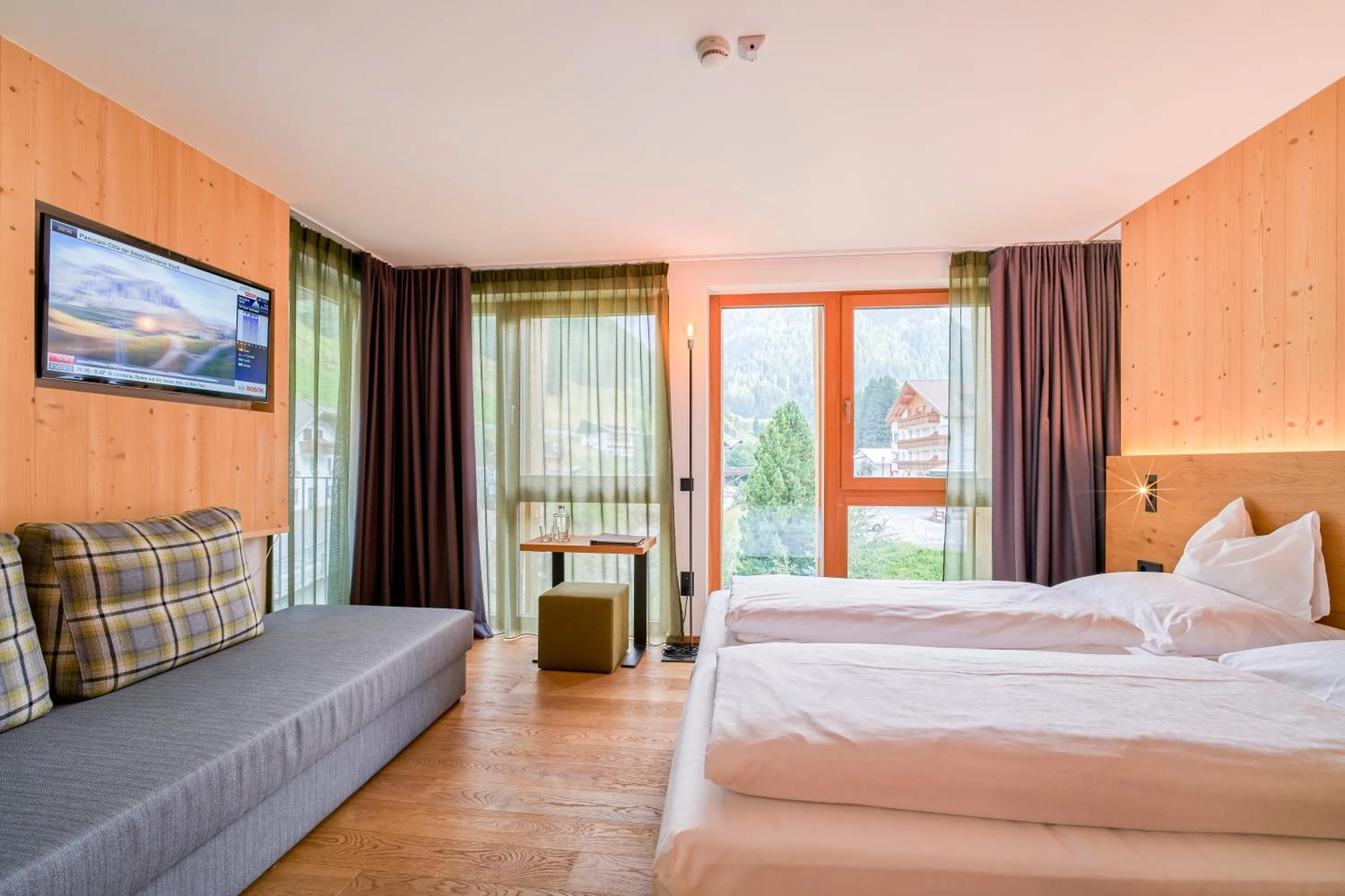 Bed in Mountain Design Hotel Eden Selva