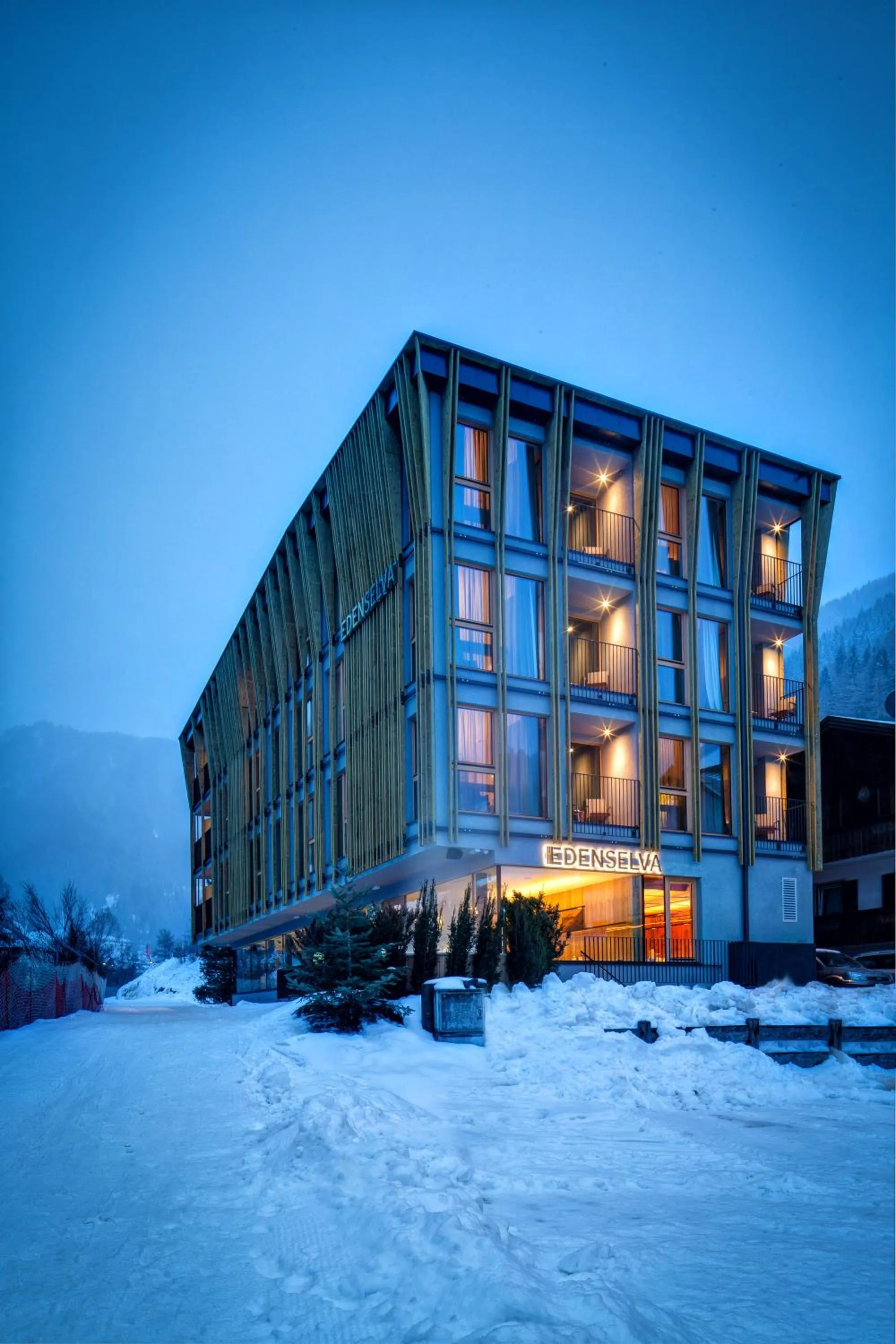 Property building in Mountain Design Hotel Eden Selva