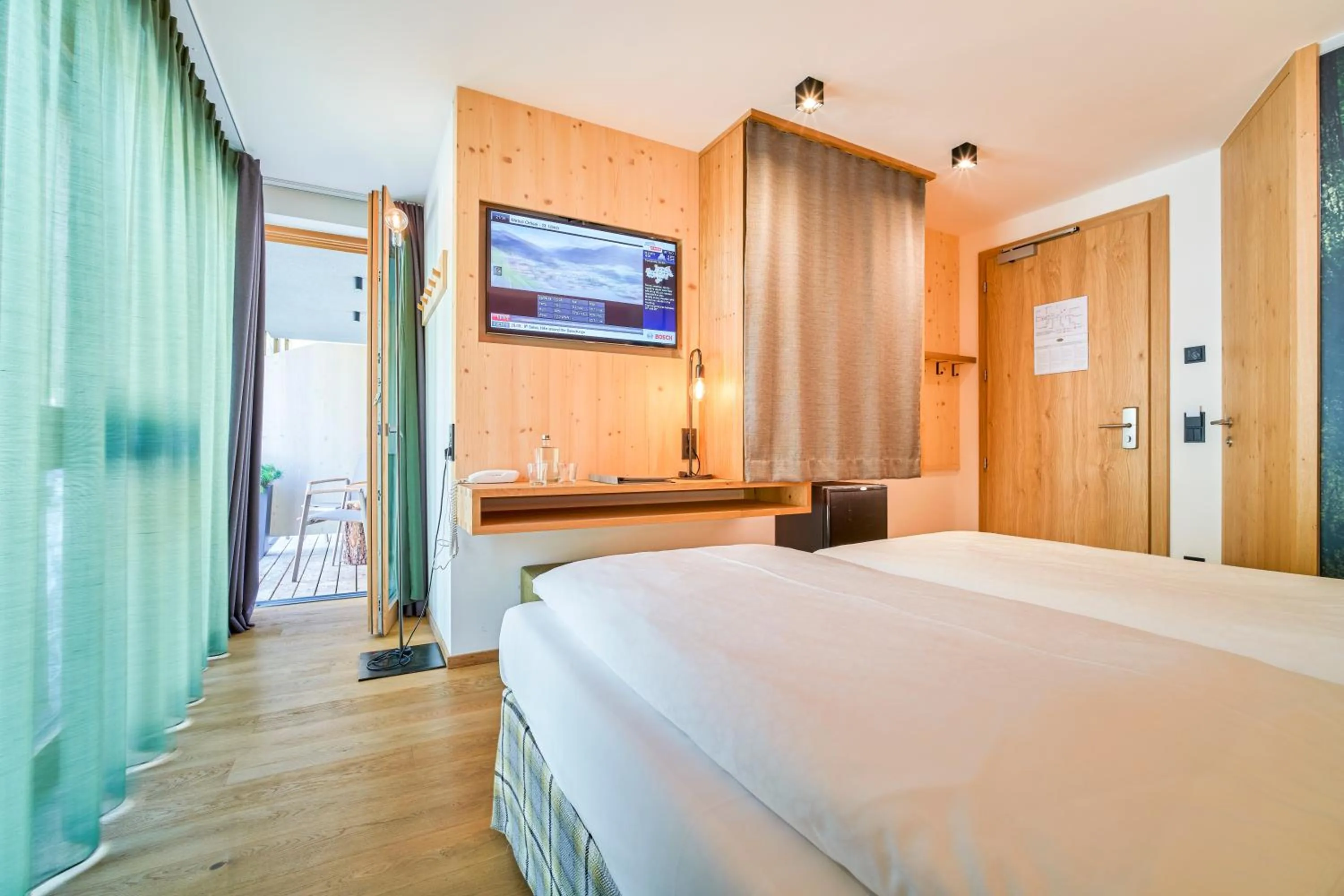 Bed in Mountain Design Hotel Eden Selva
