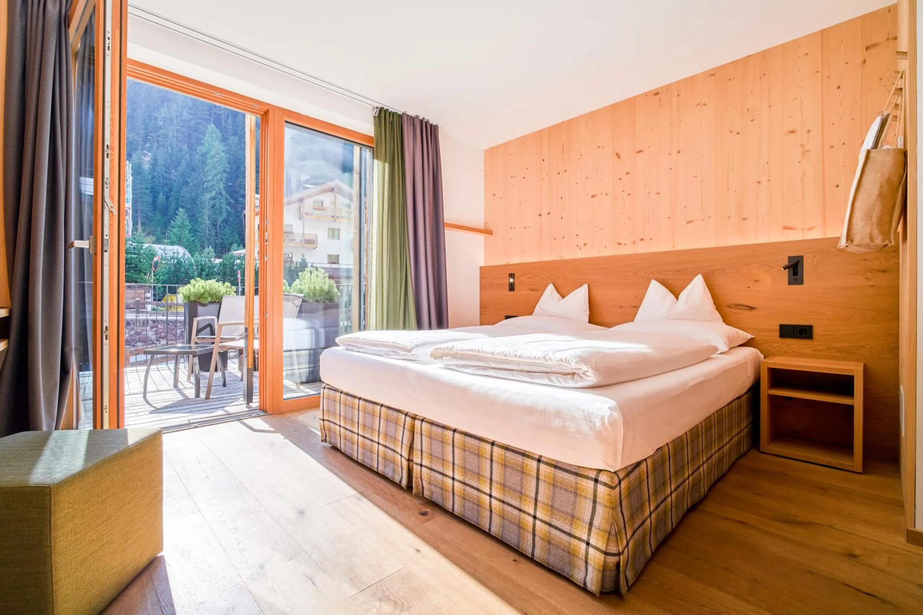 Bed in Mountain Design Hotel Eden Selva