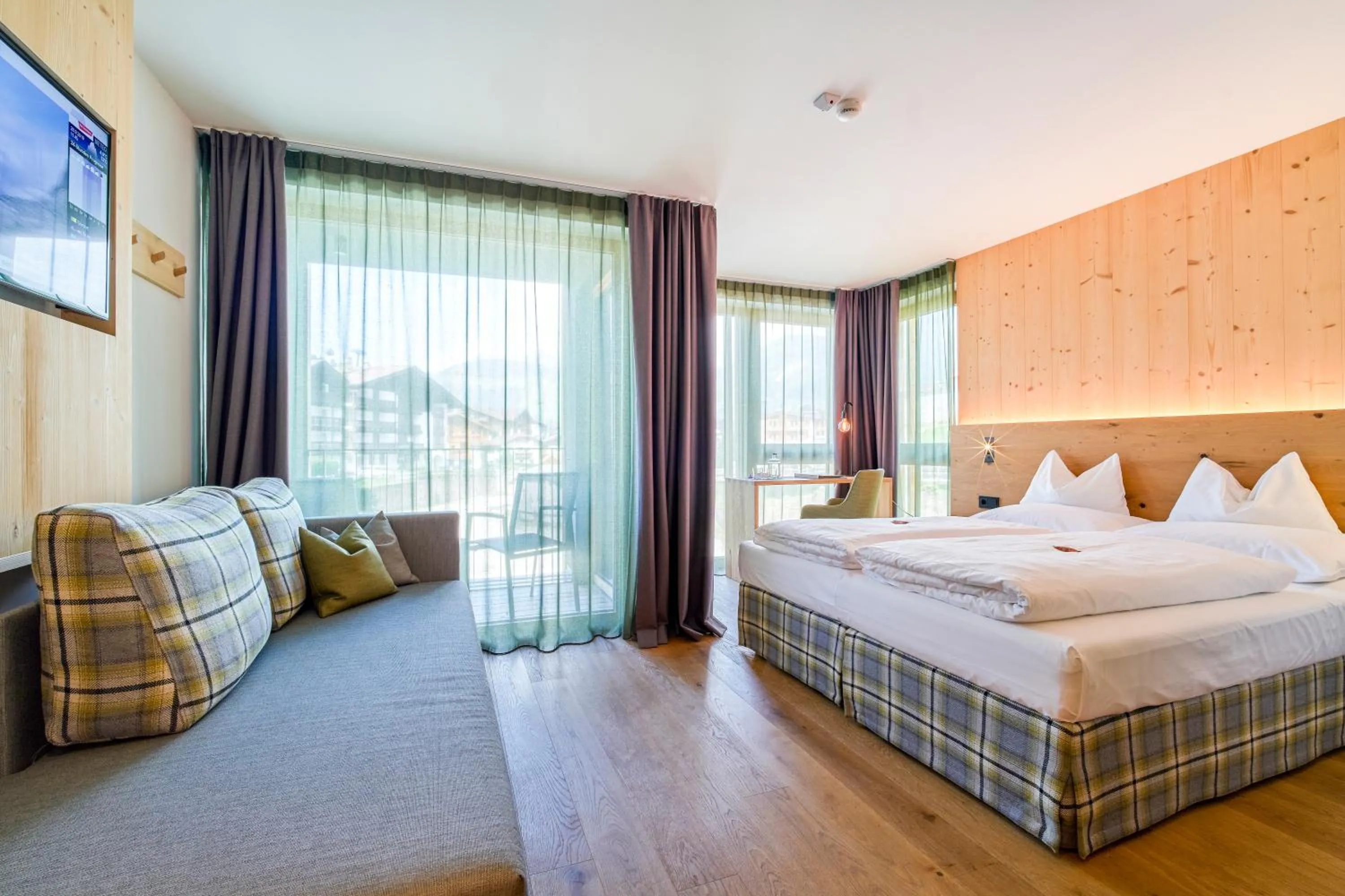 Bed in Mountain Design Hotel Eden Selva